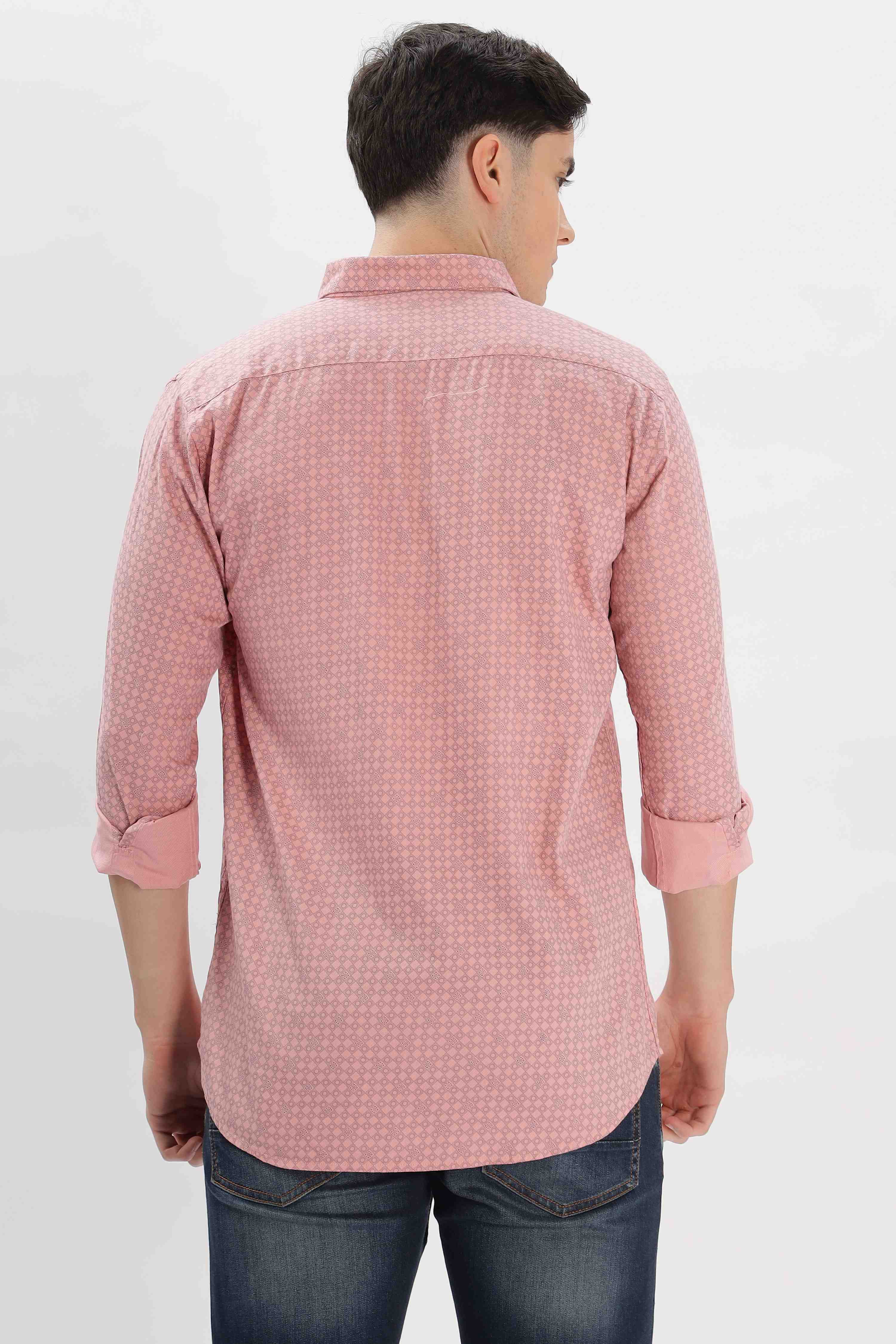 Cotton fabric Geometric Pattern Shirt