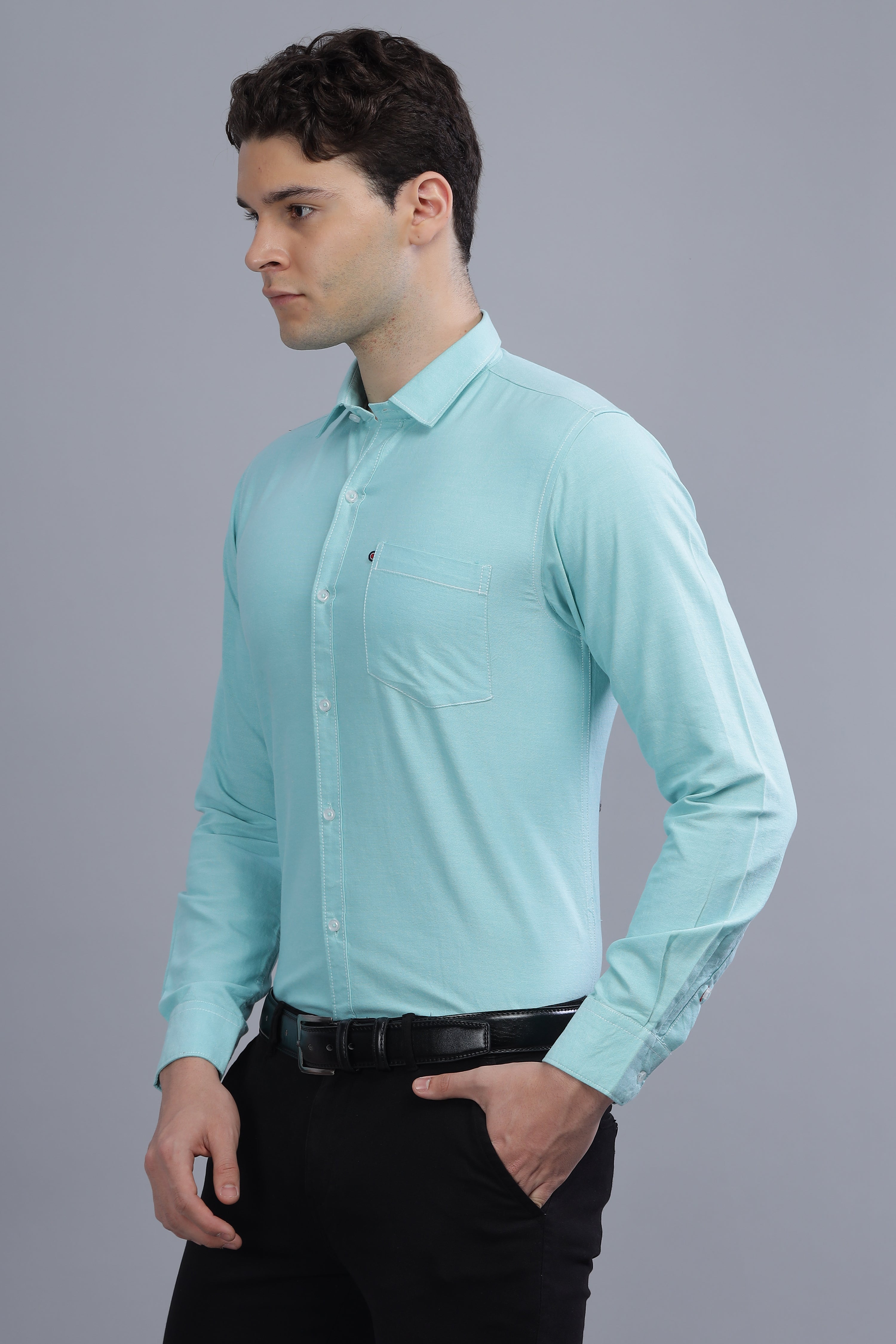 Regular Fit Medium Green shirt