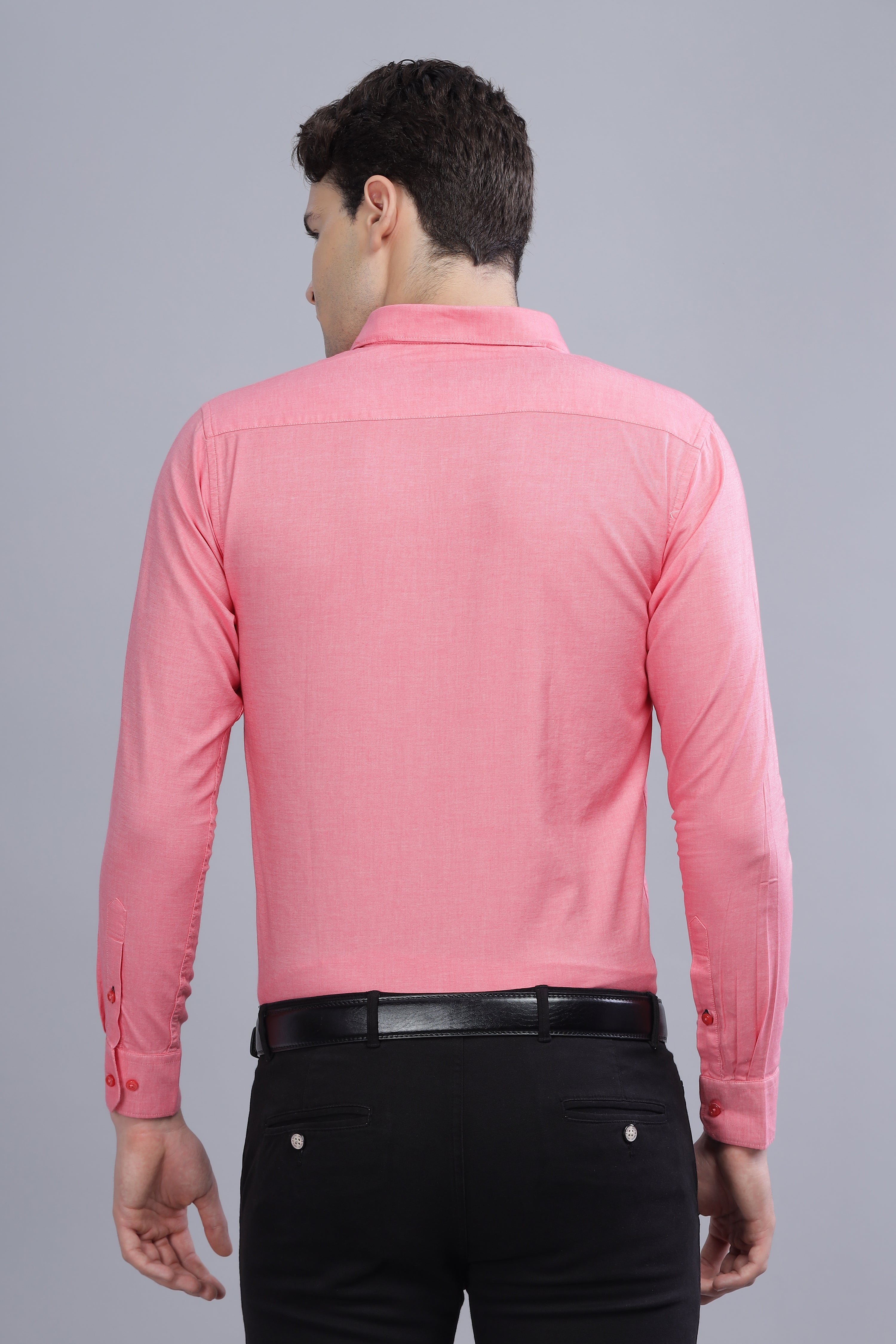 Linen Blend Pink Shirt