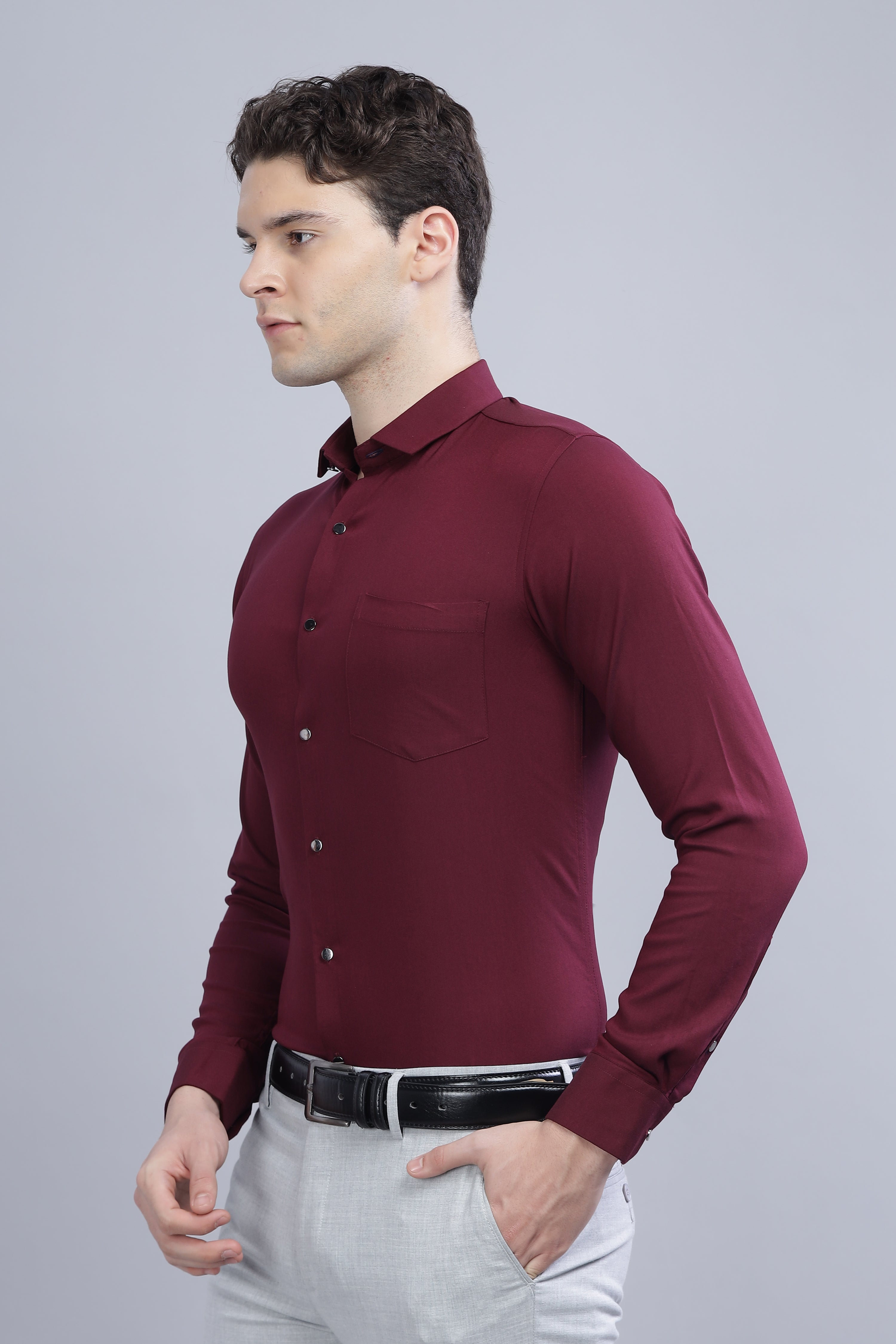 Chagrin Maroon Shirt