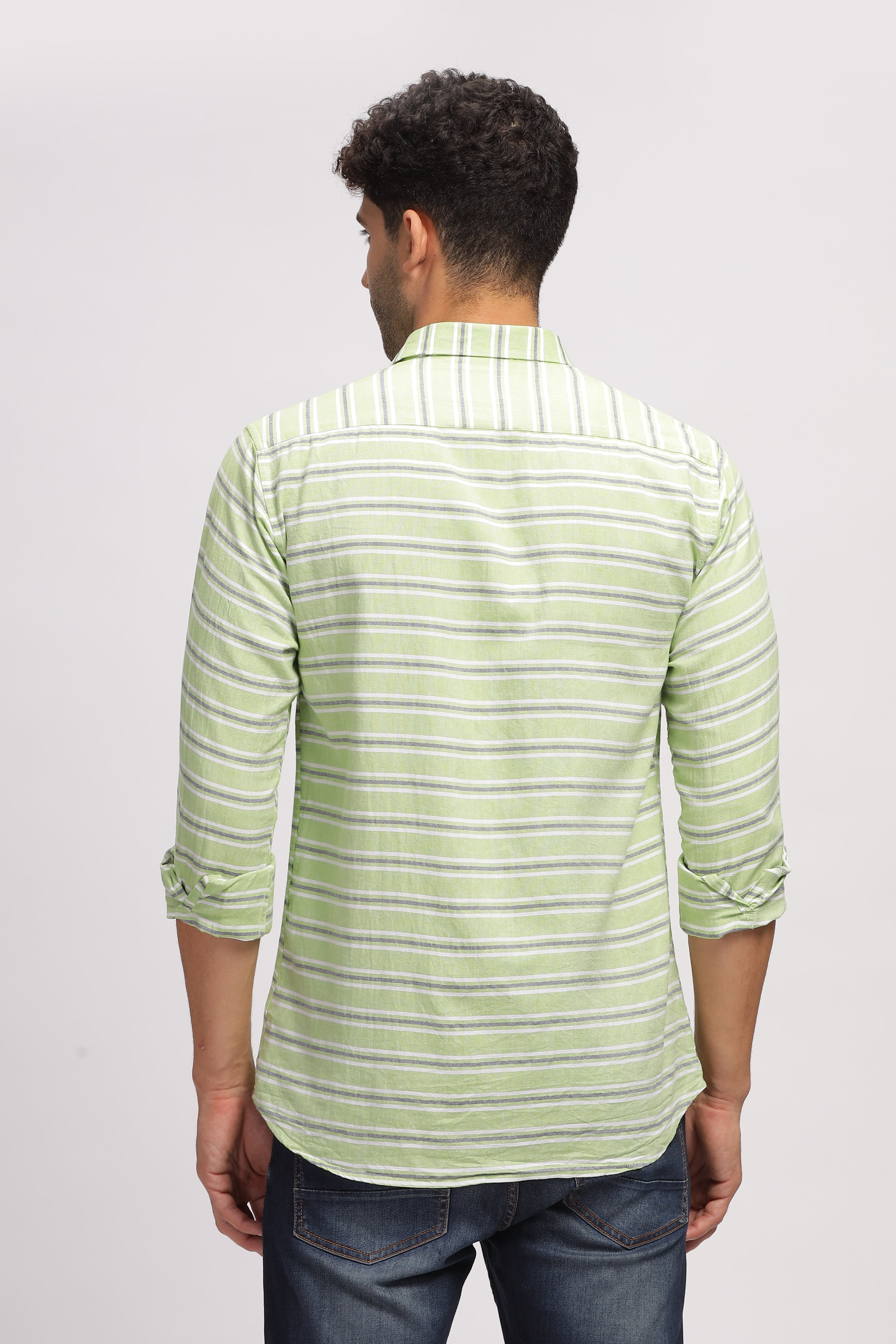 Mens striped casual shirt