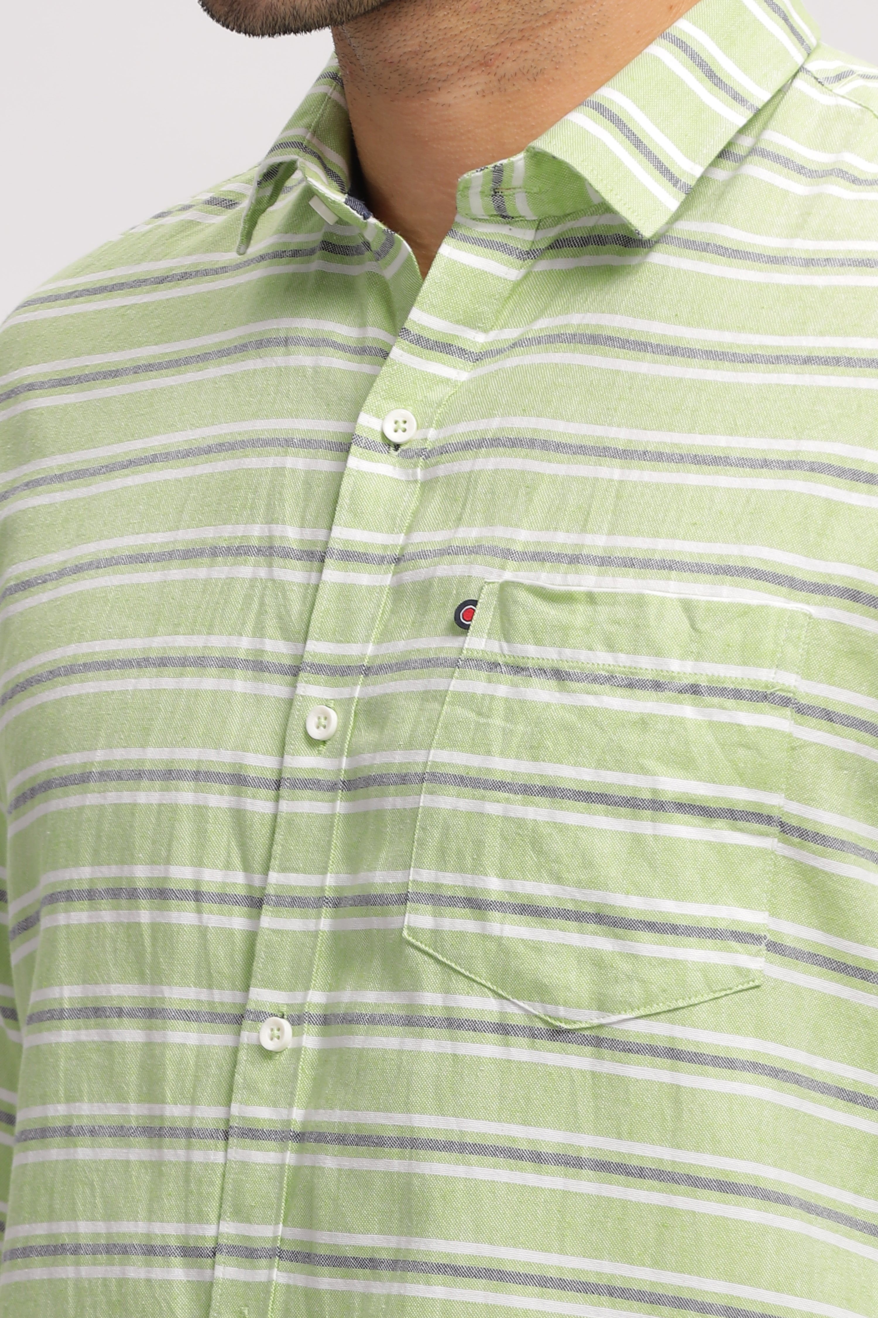 Mens striped casual shirt