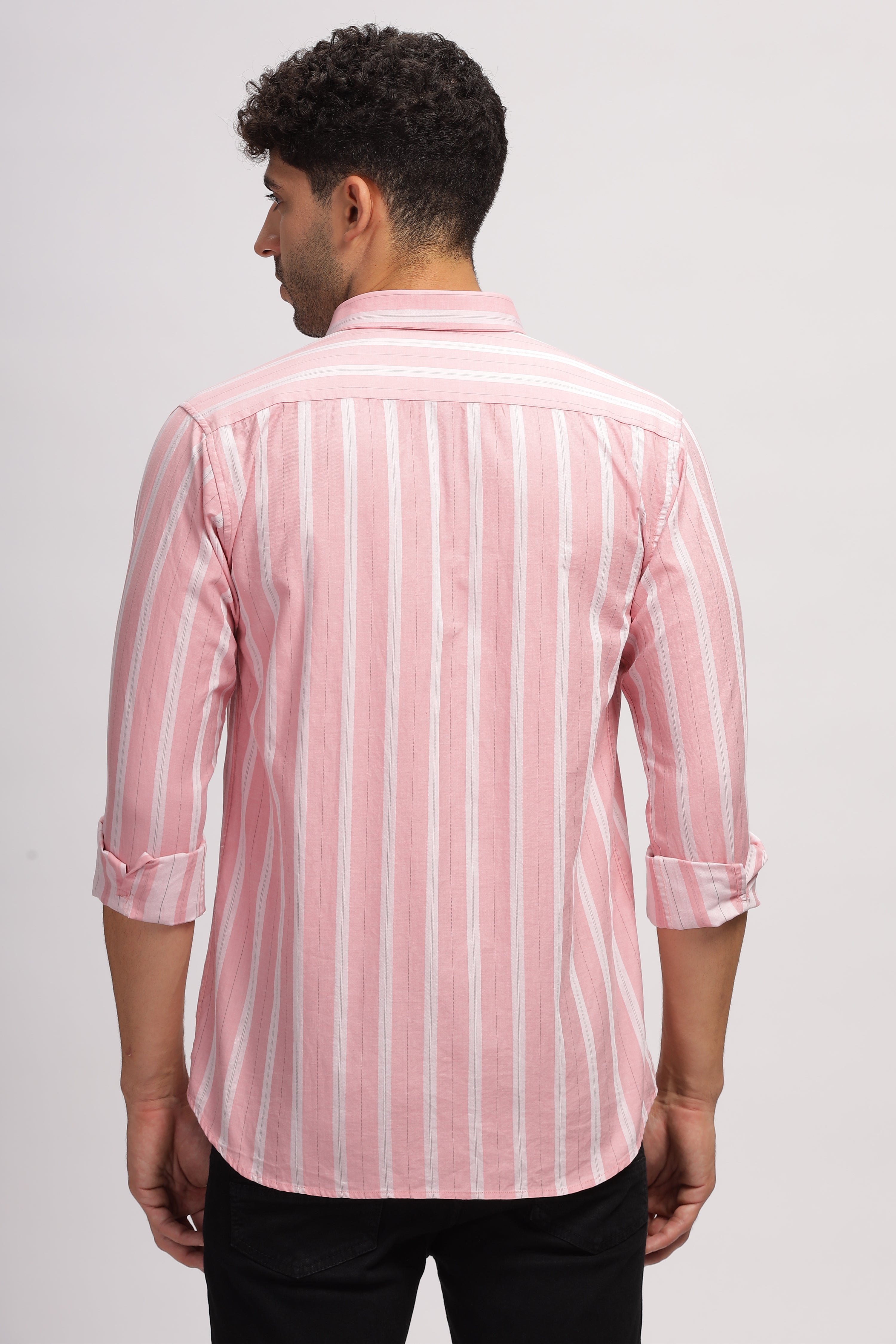 Pink Striped shirt