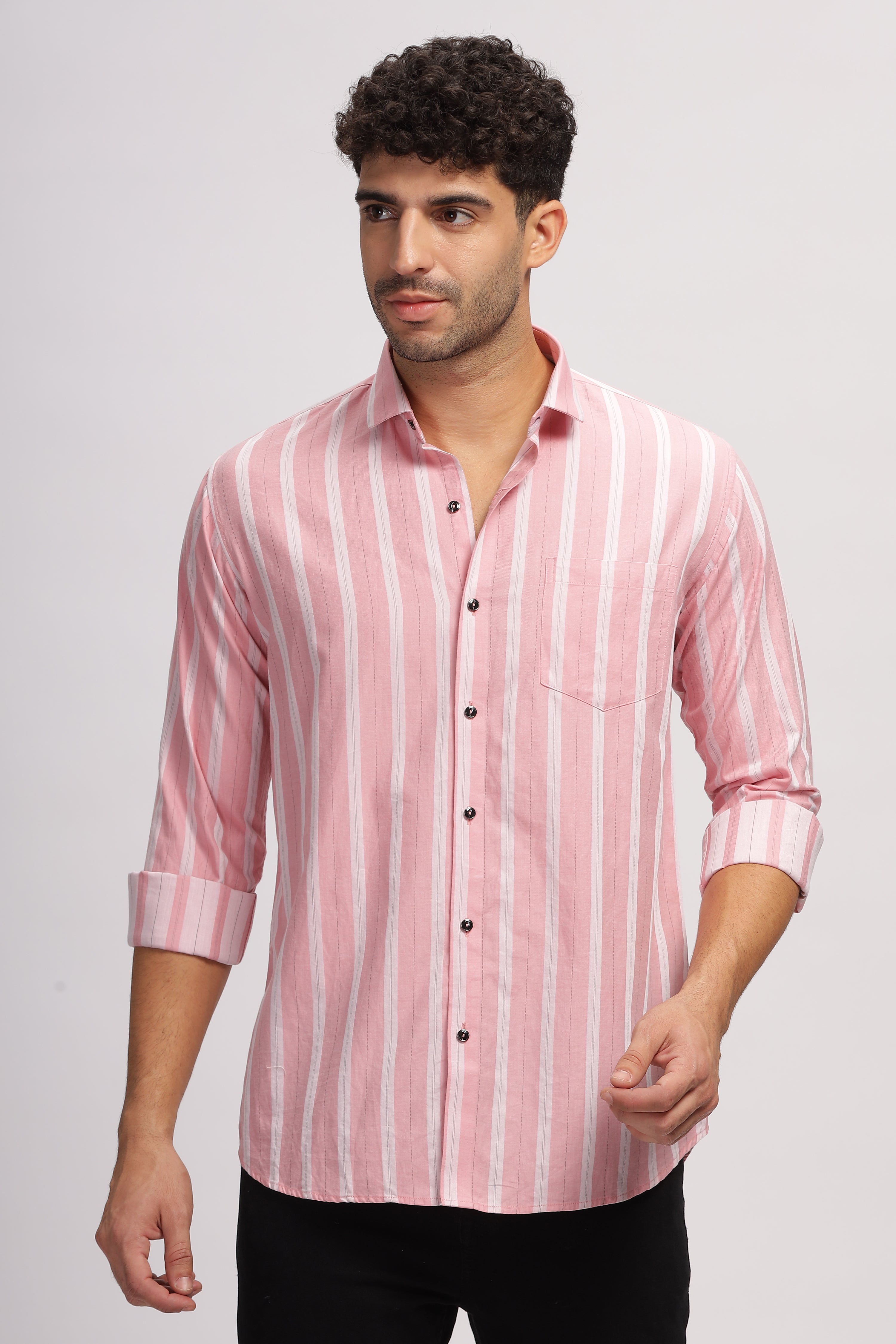 Pink Striped shirt