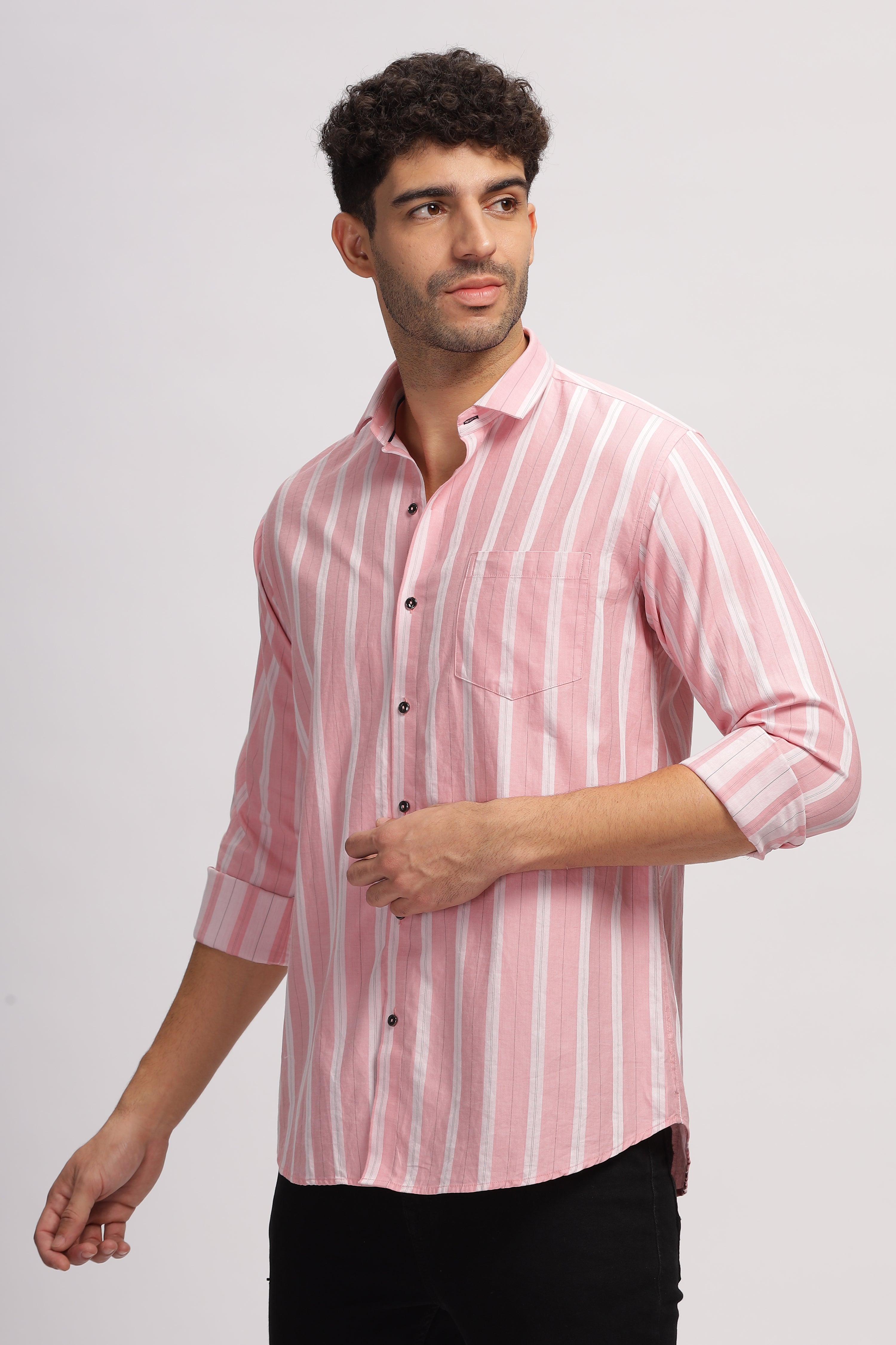 Pink Striped shirt