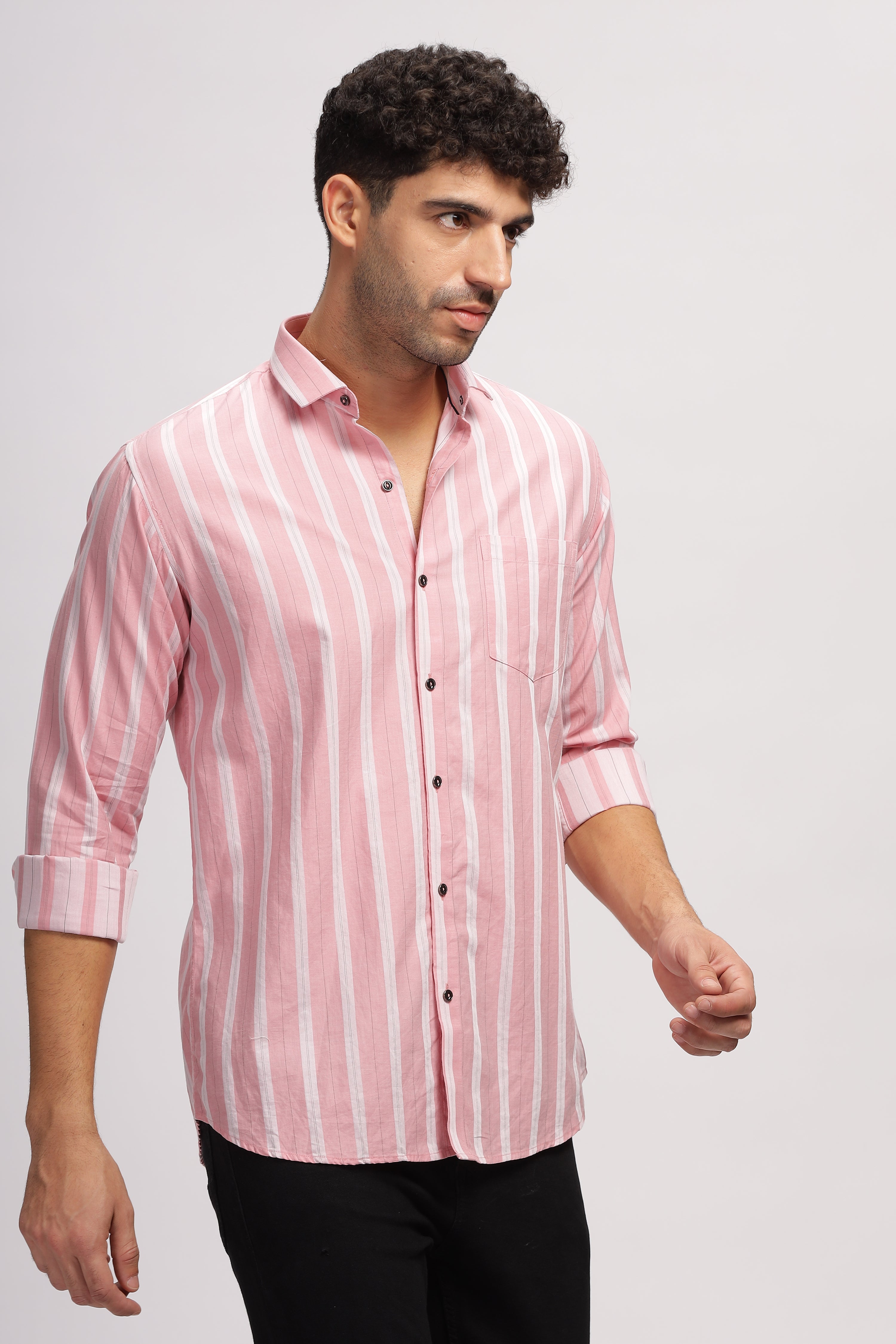 Pink Striped shirt