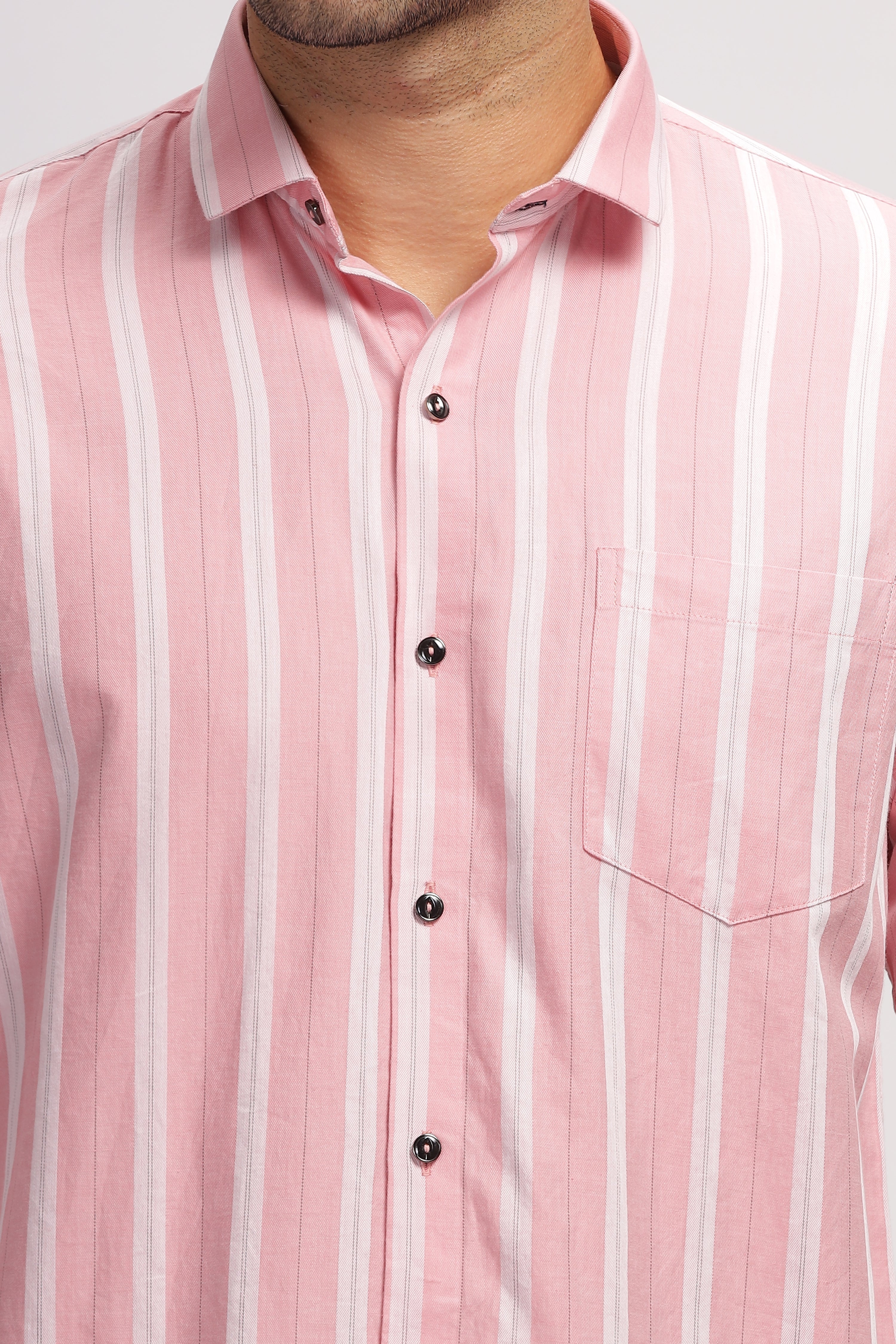 Pink Striped shirt