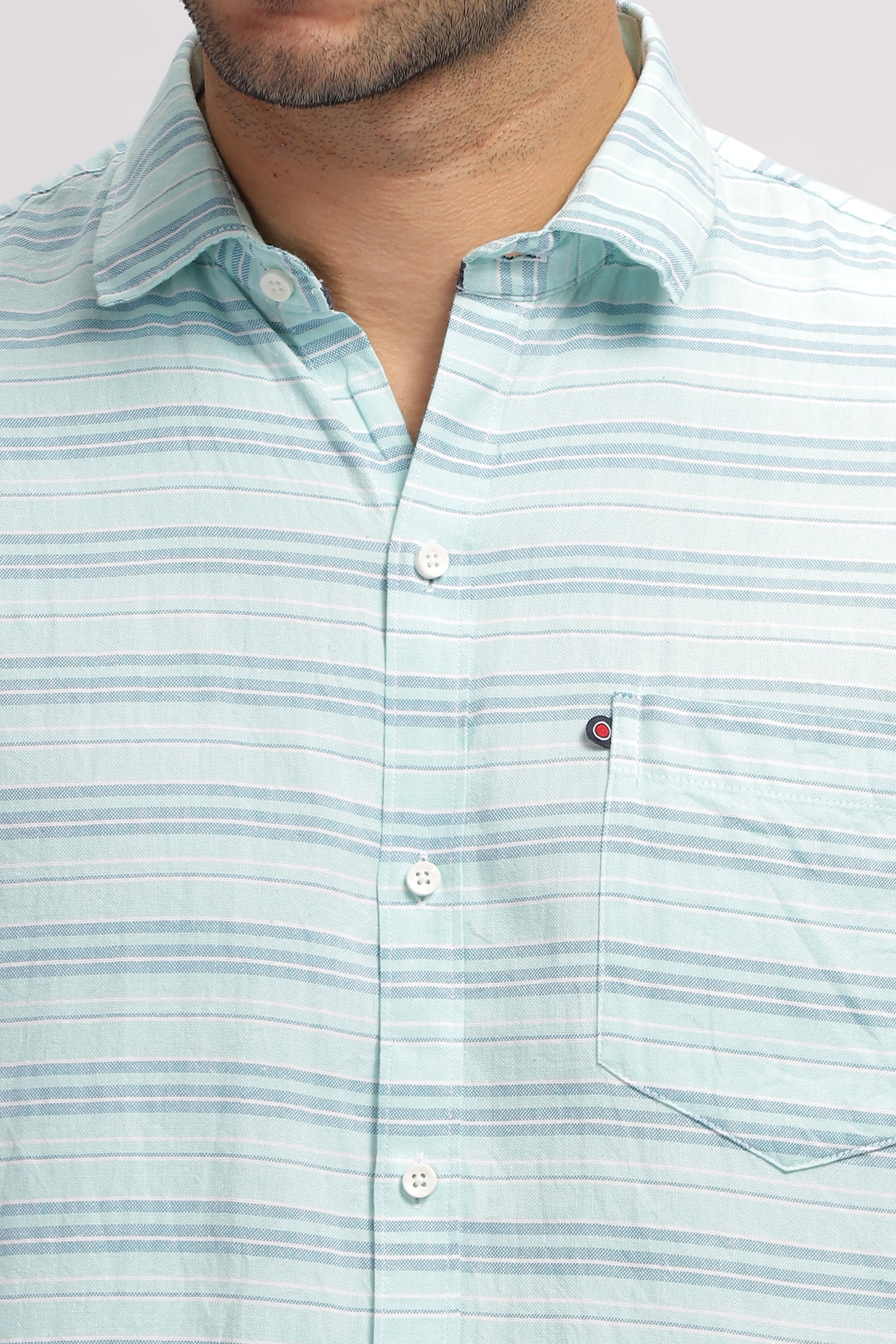 Striped Blue fit shirt for Men