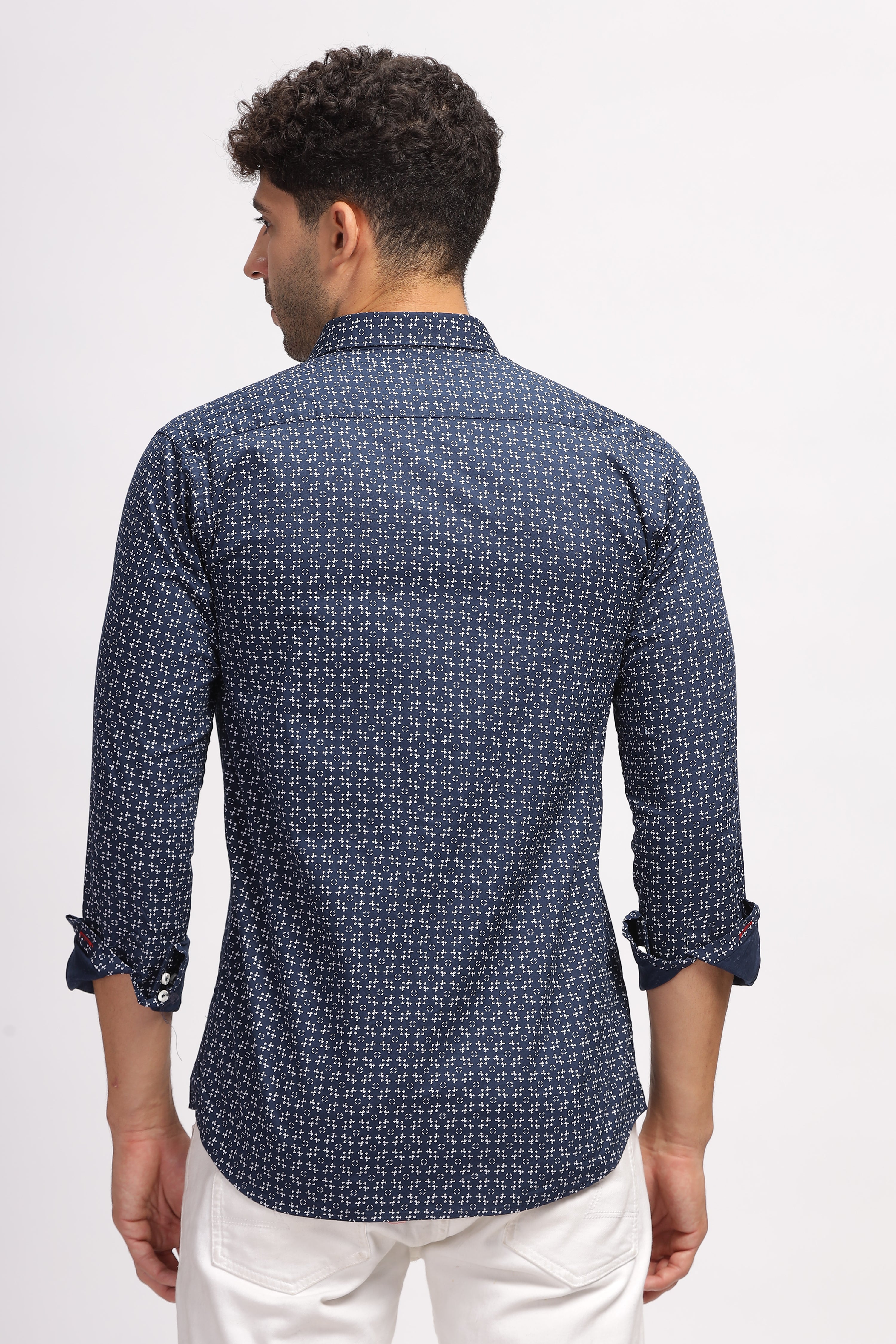 Exclusive Printed Blue Shirt