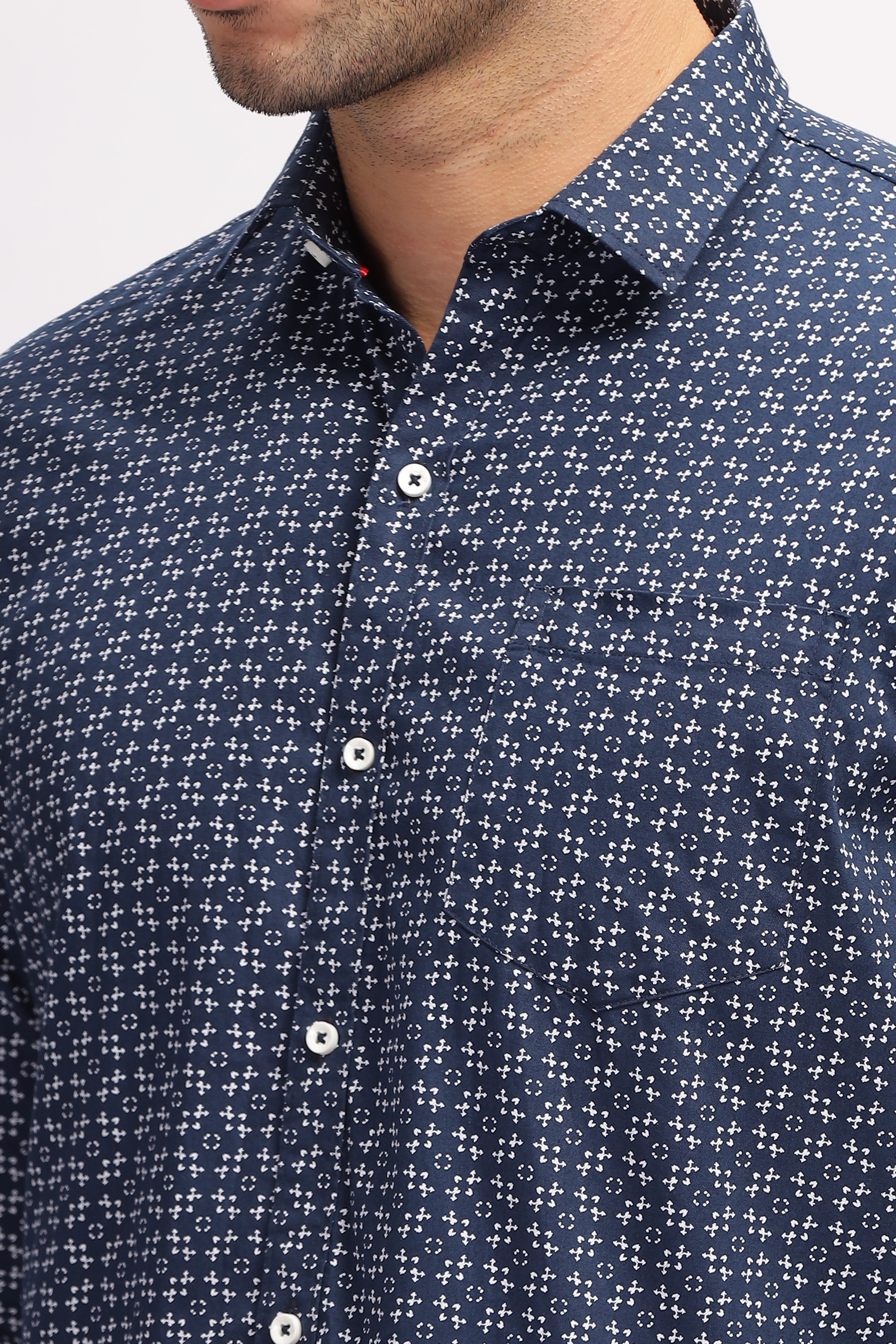 Exclusive Printed Blue Shirt