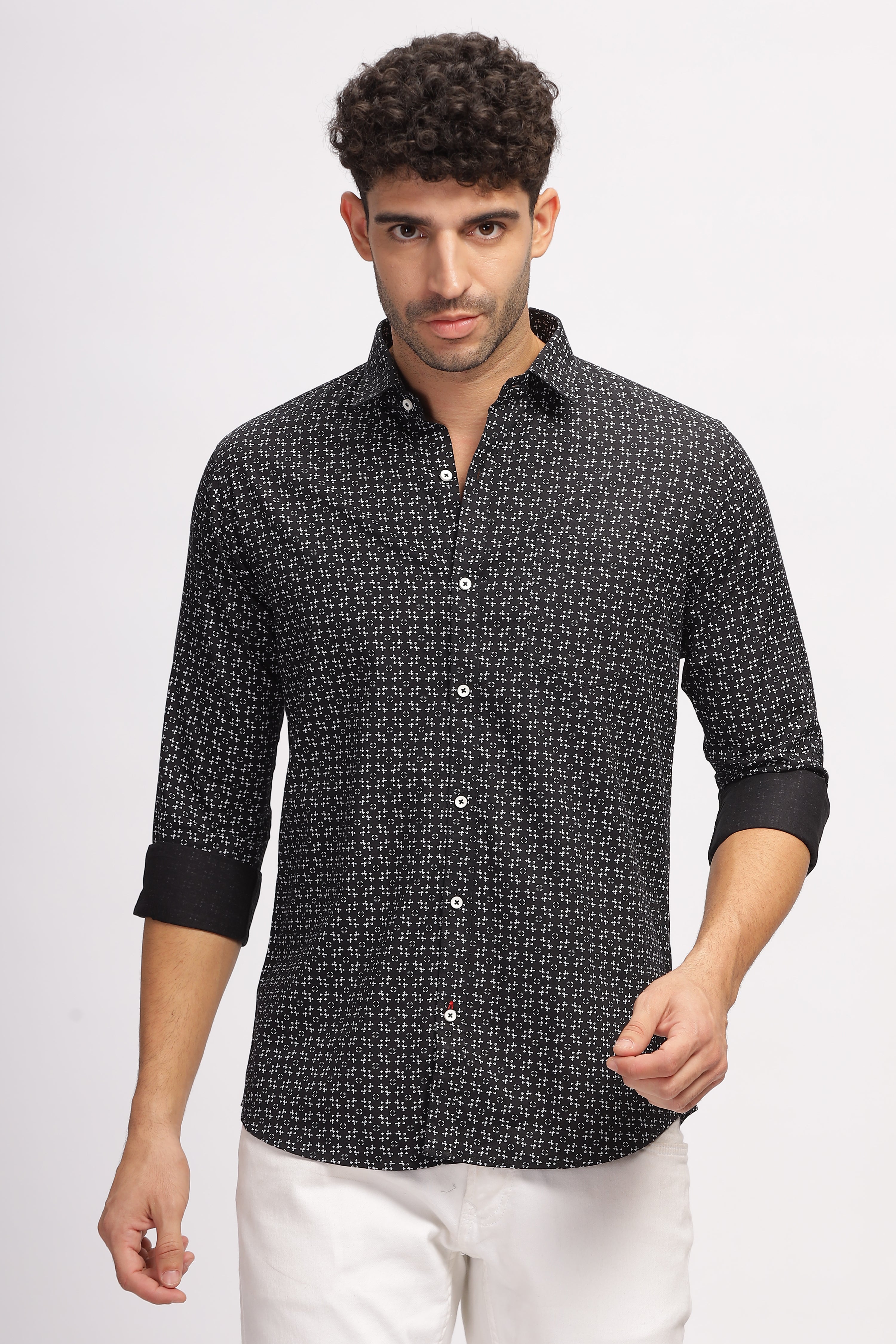 Exclusive Printed Black Shirt