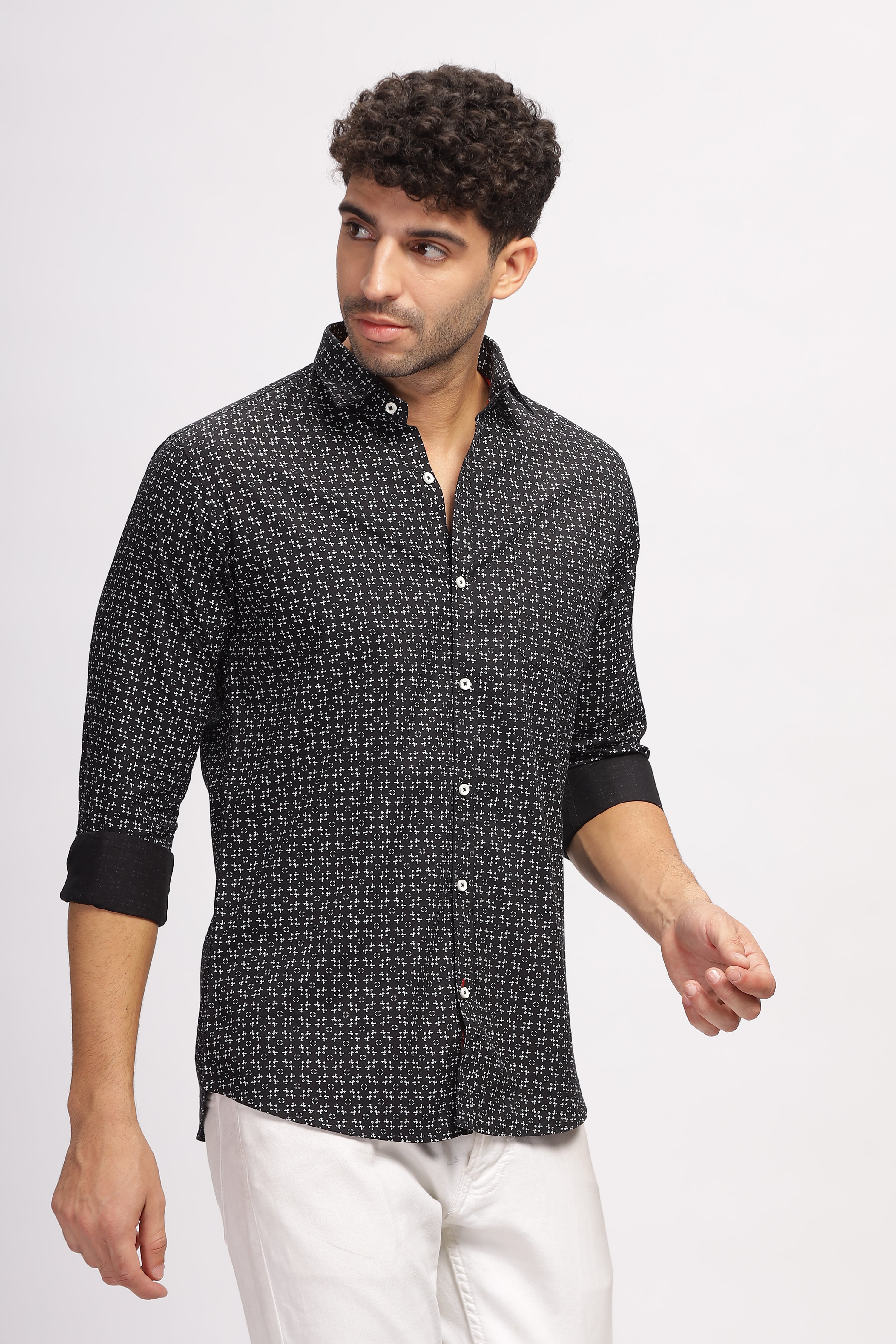 Exclusive Printed Black Shirt