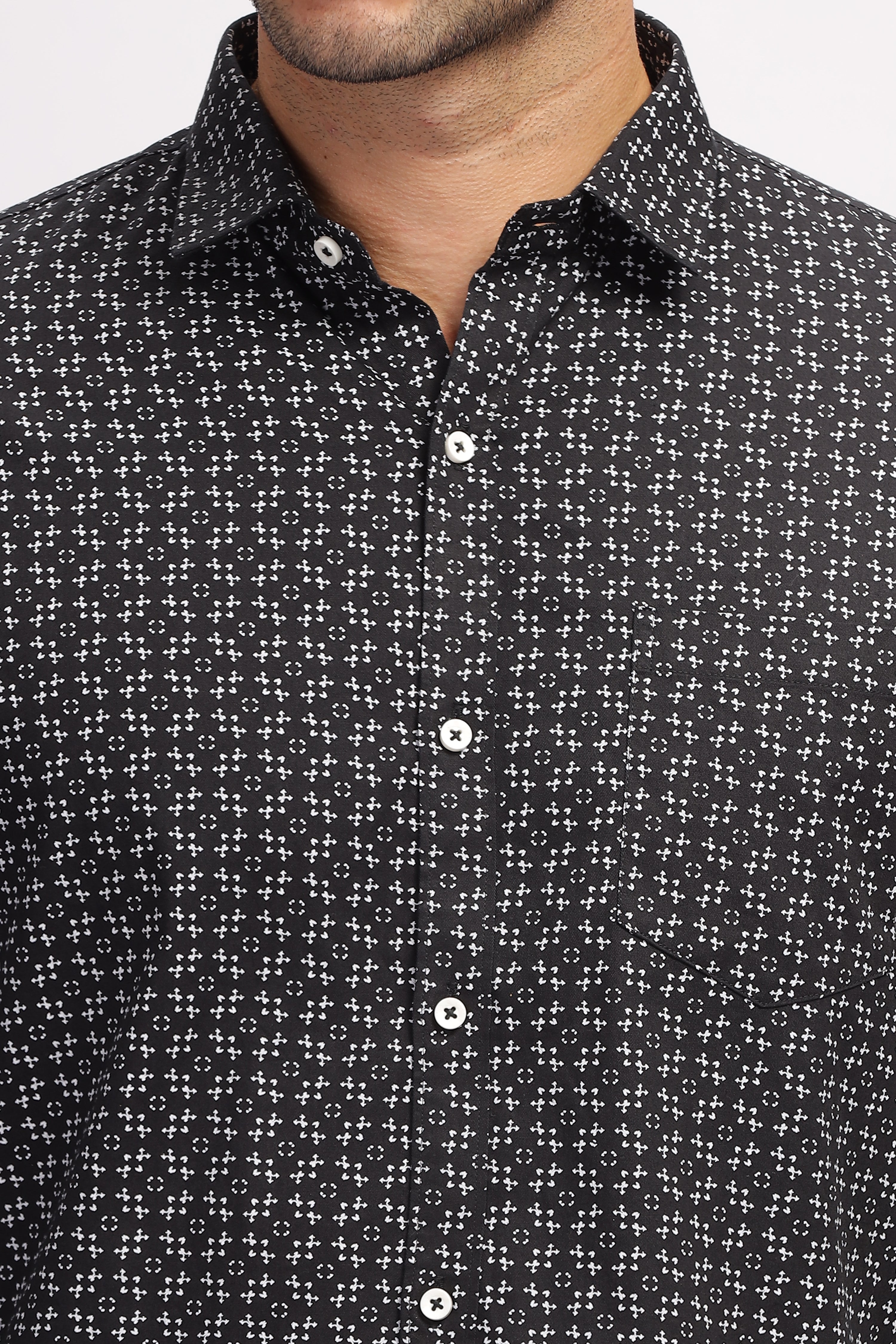 Exclusive Printed Black Shirt