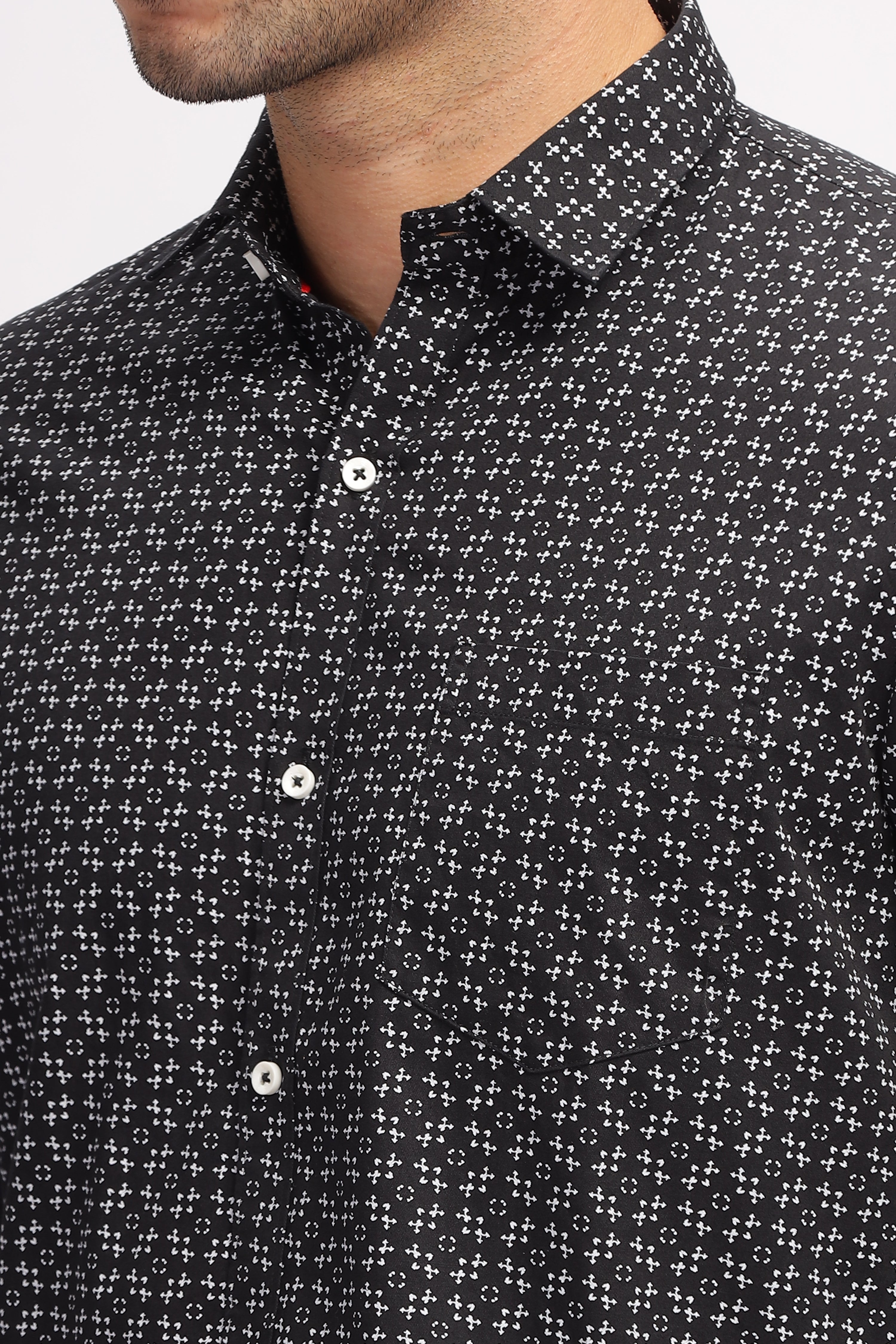 Exclusive Printed Black Shirt