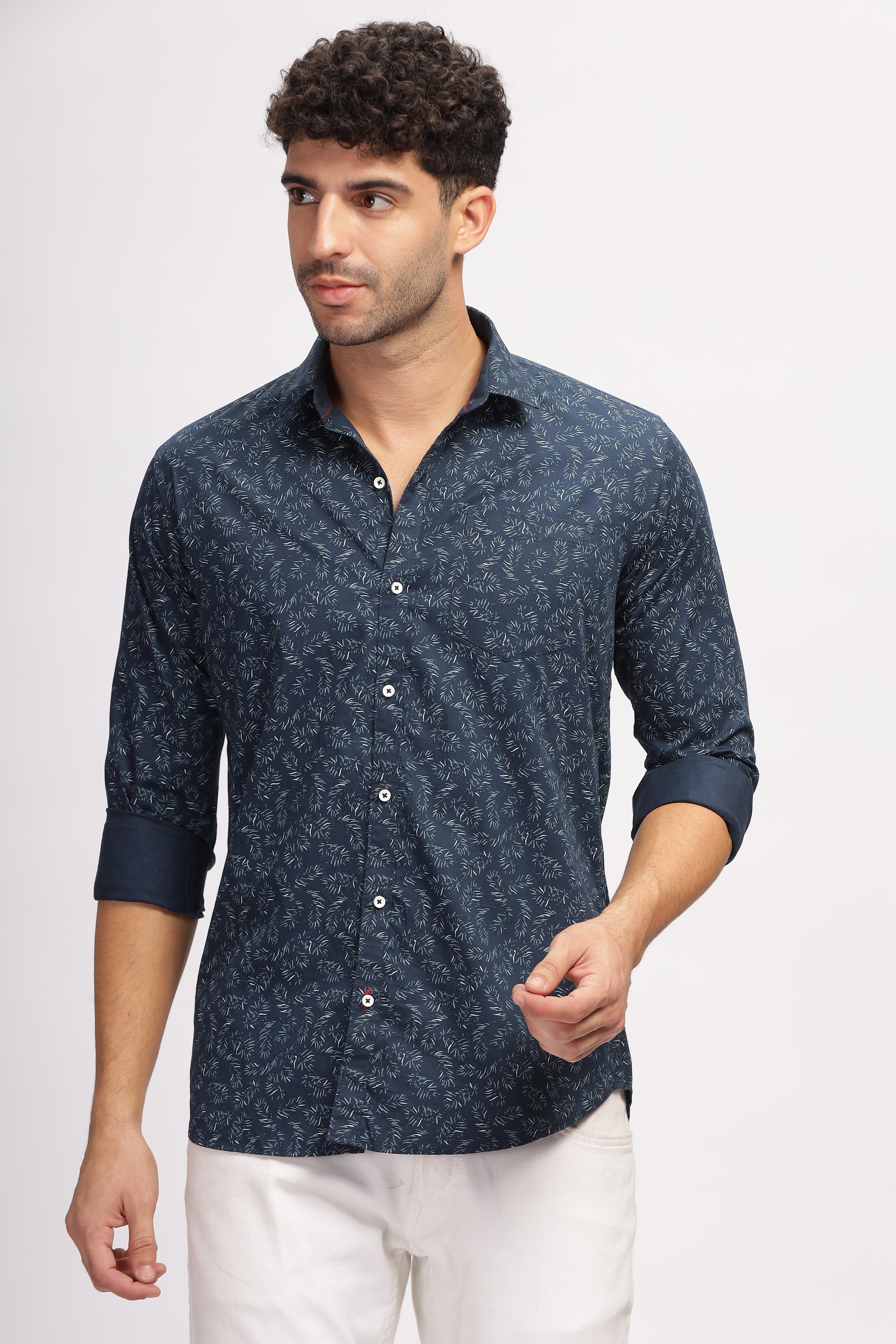 Blue Regular Printed shirt