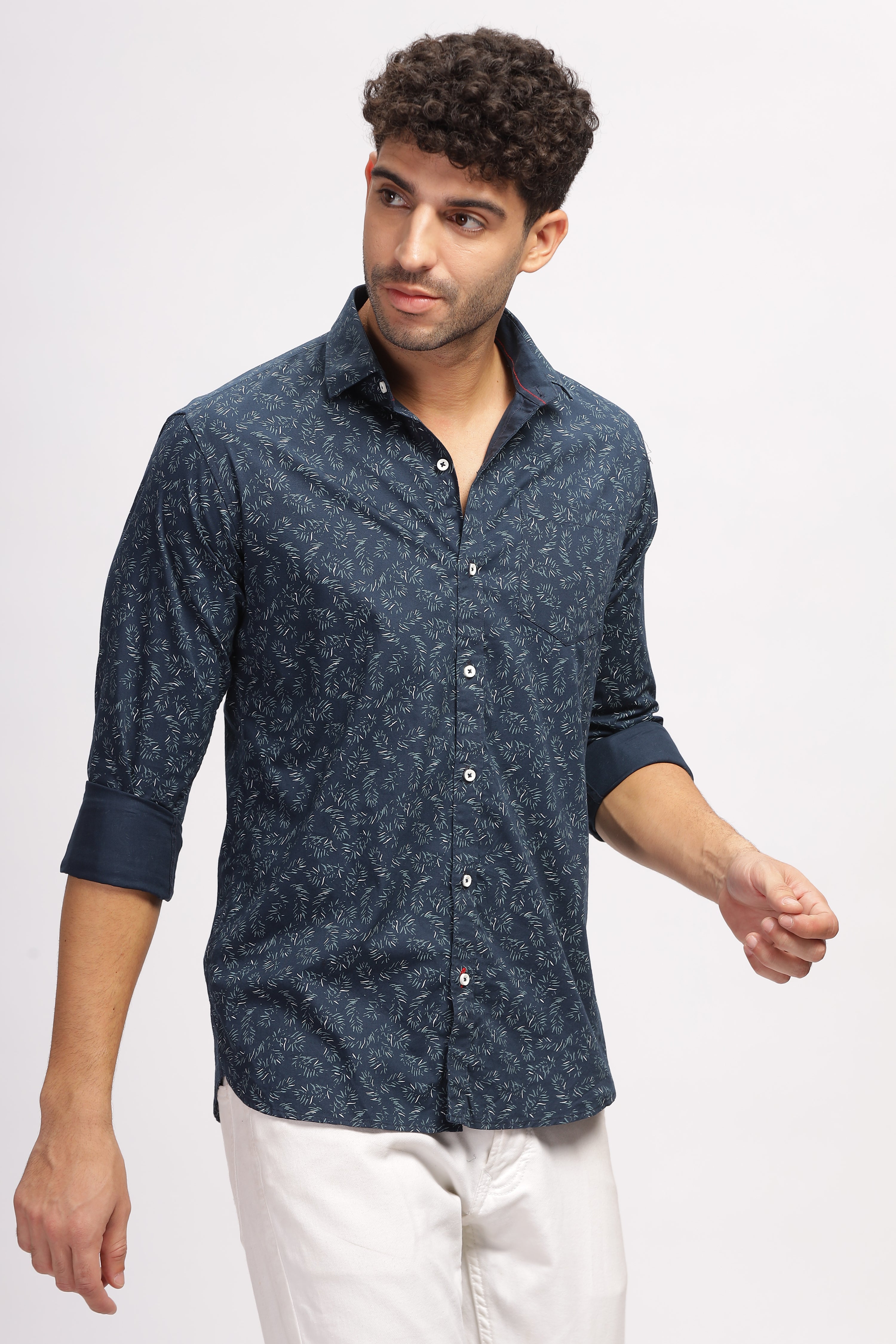 Blue Regular Printed shirt