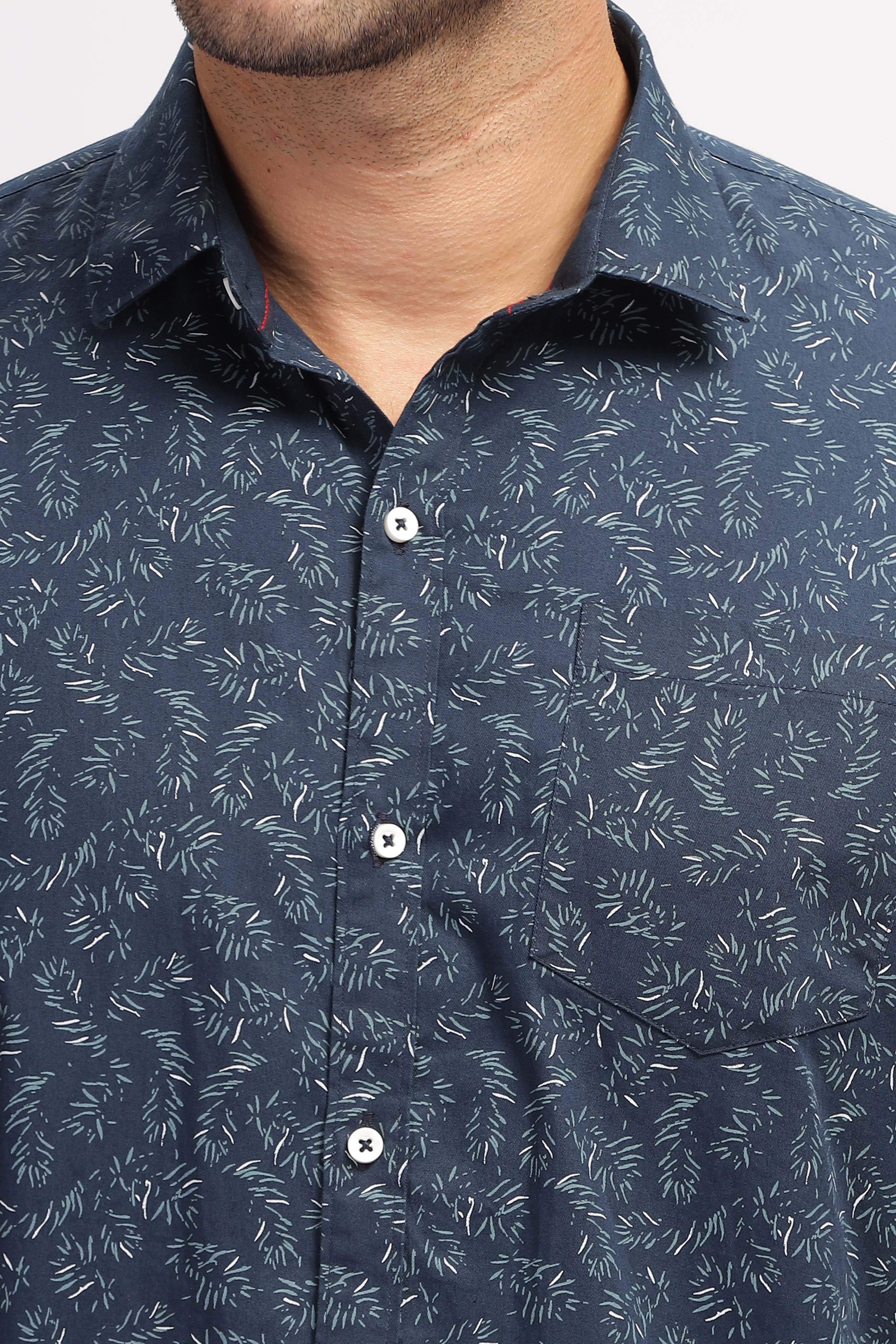 Blue Regular Printed shirt