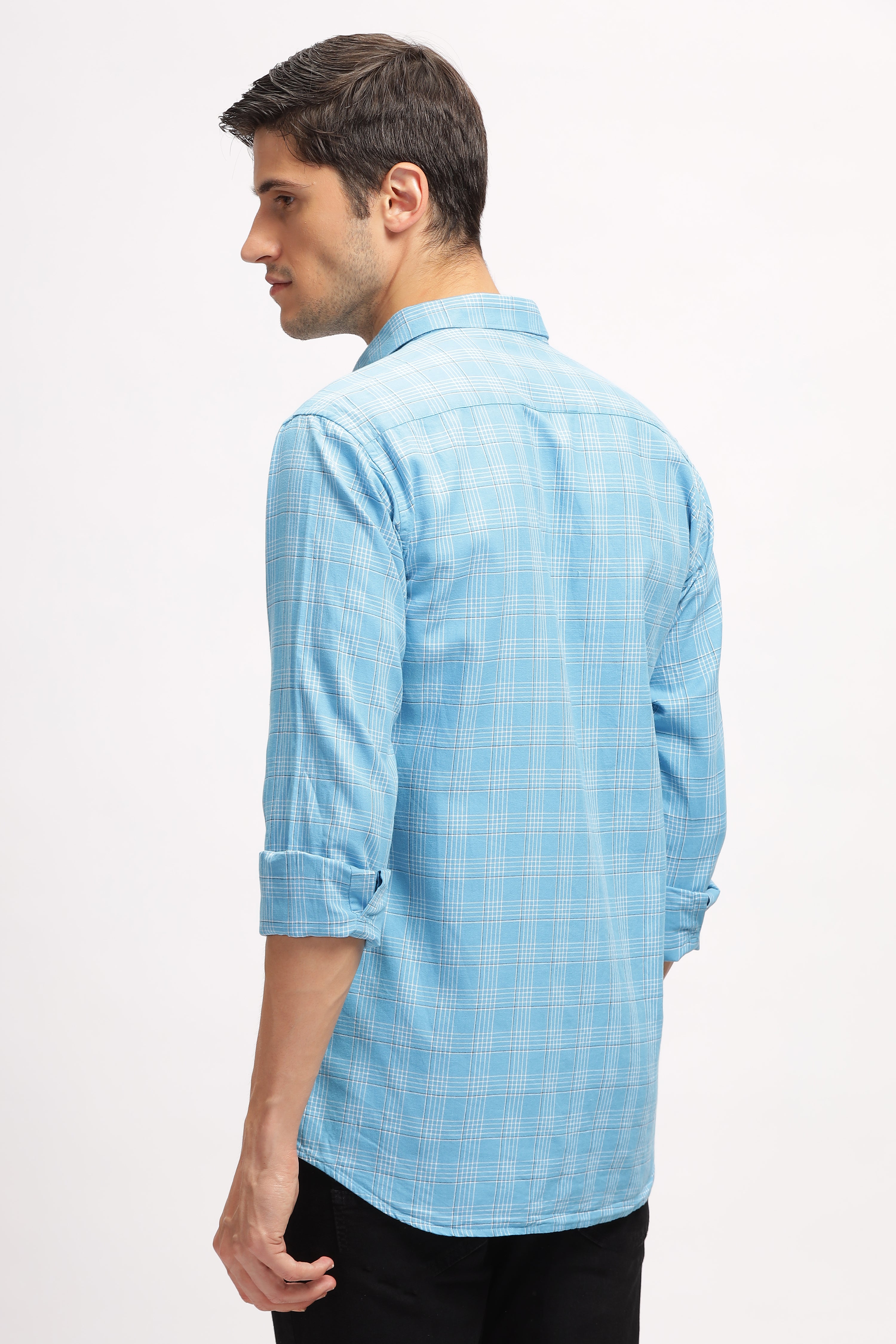 Quanta Blue Checks Shirt