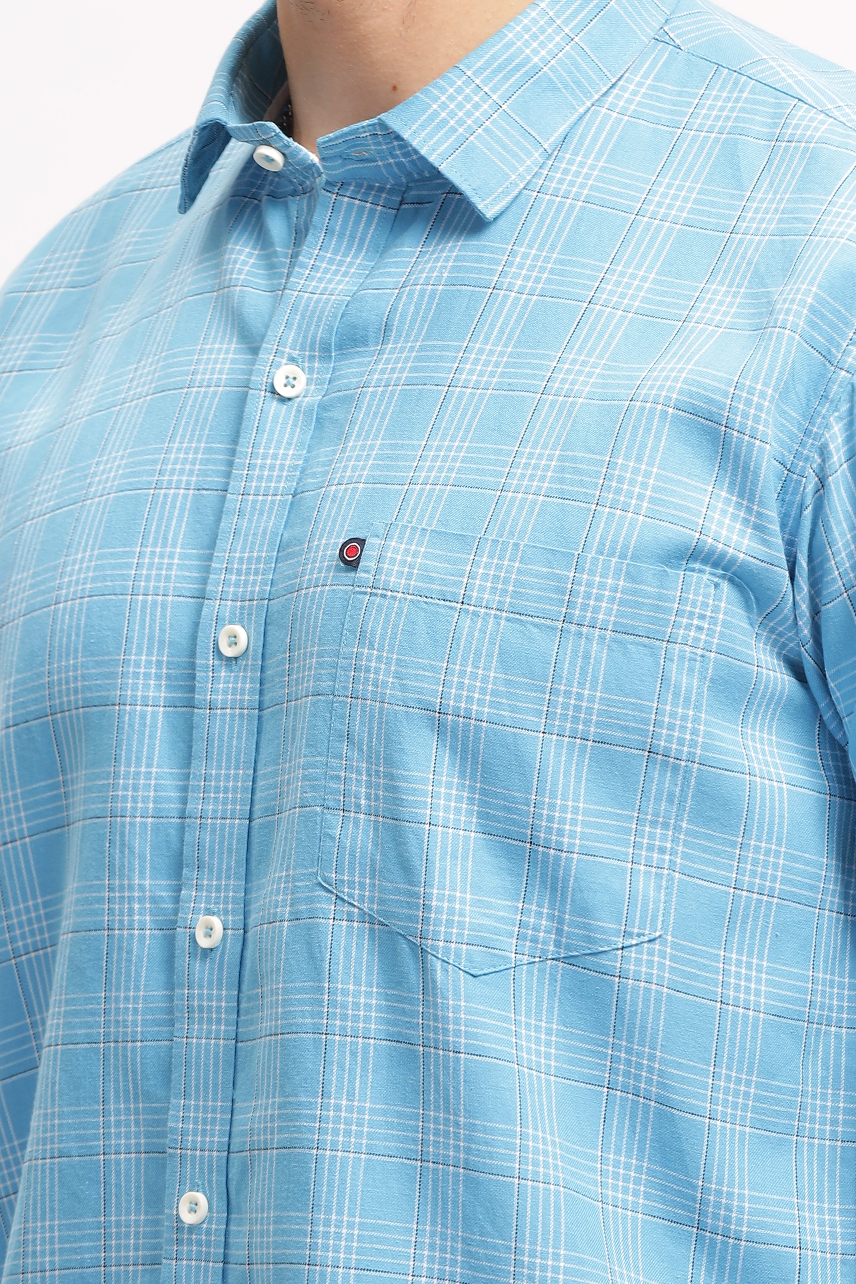 Quanta Blue Checks Shirt