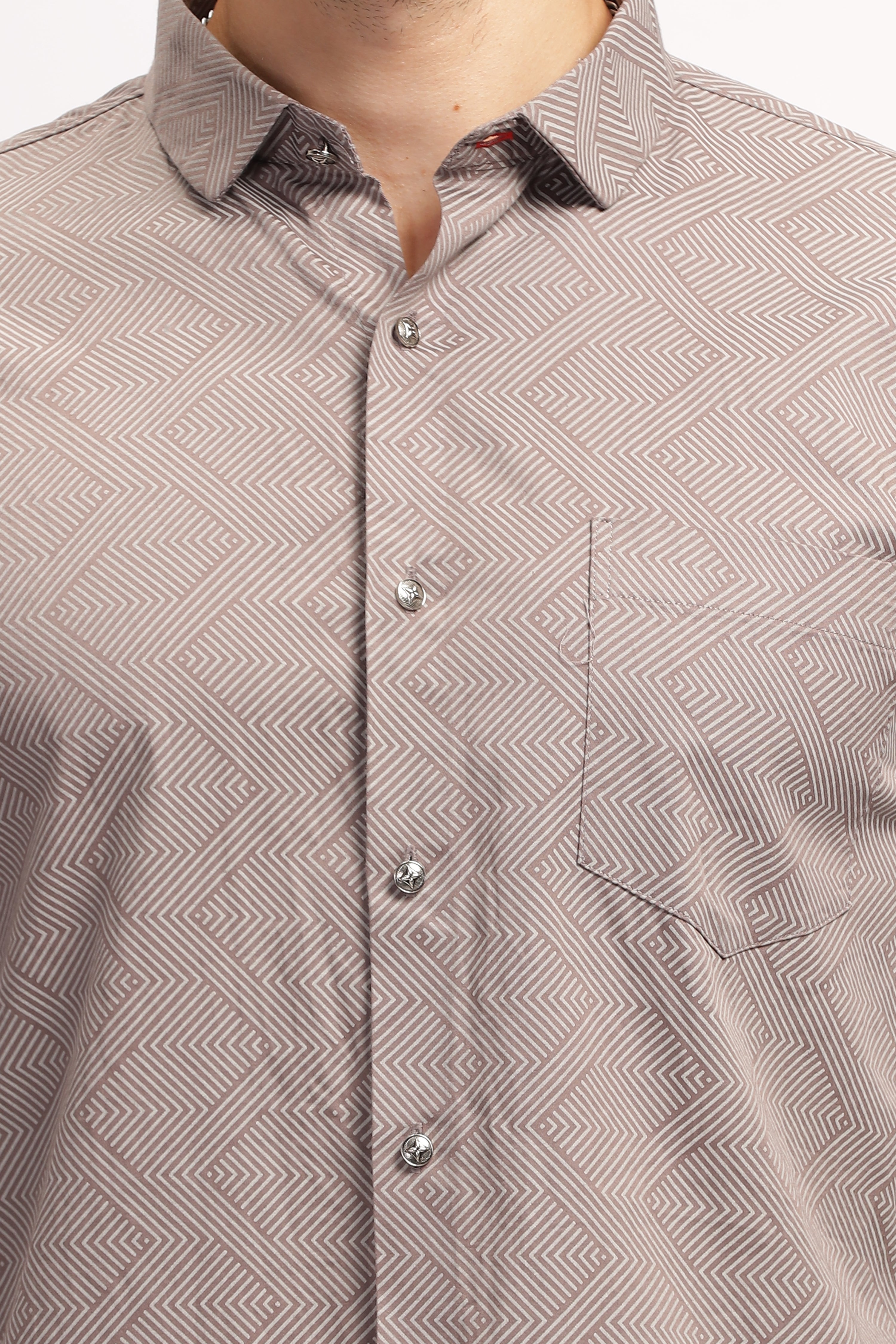 Arrow Array Grey Printed Shirt