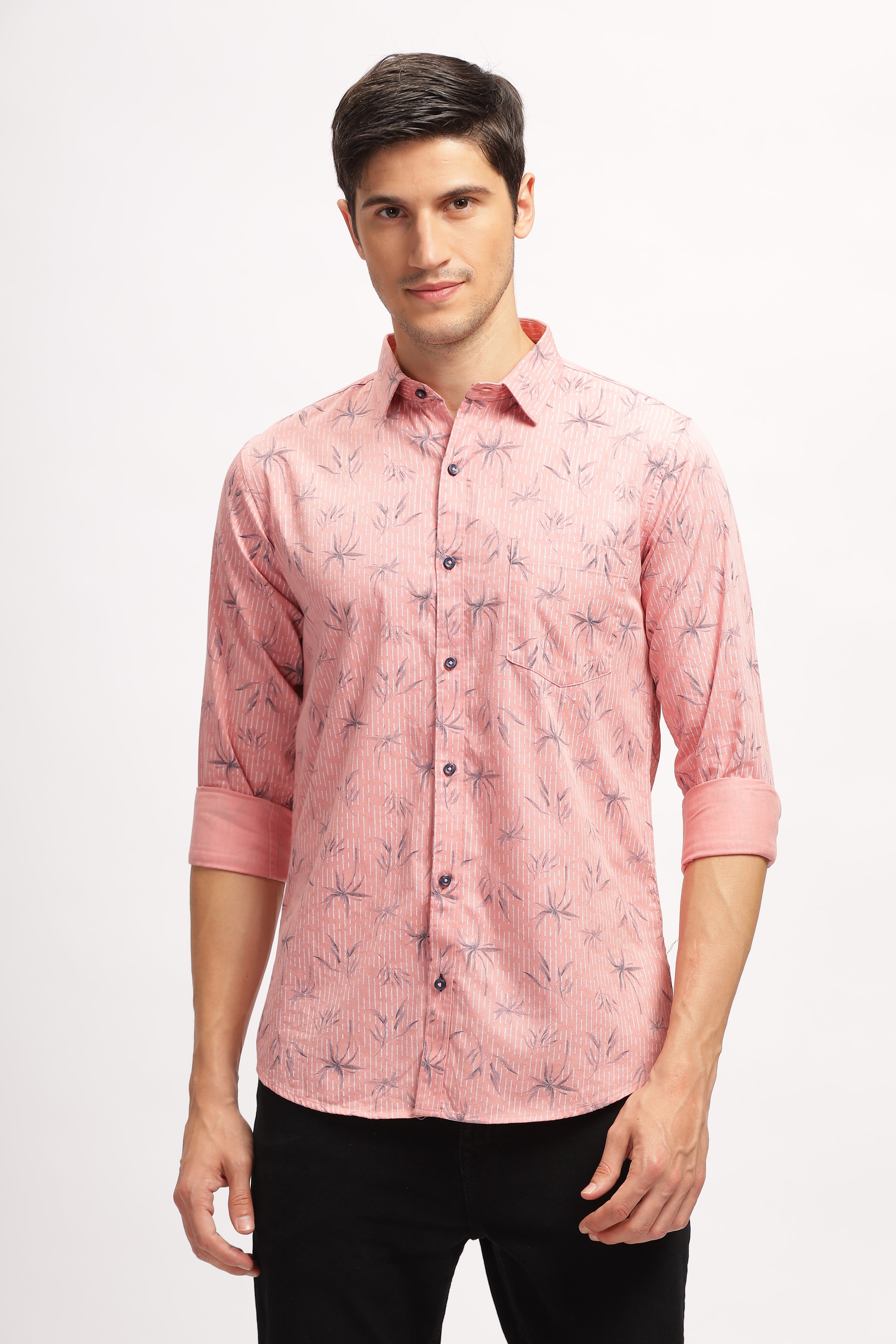 Eco Print Slate Pink Shirt