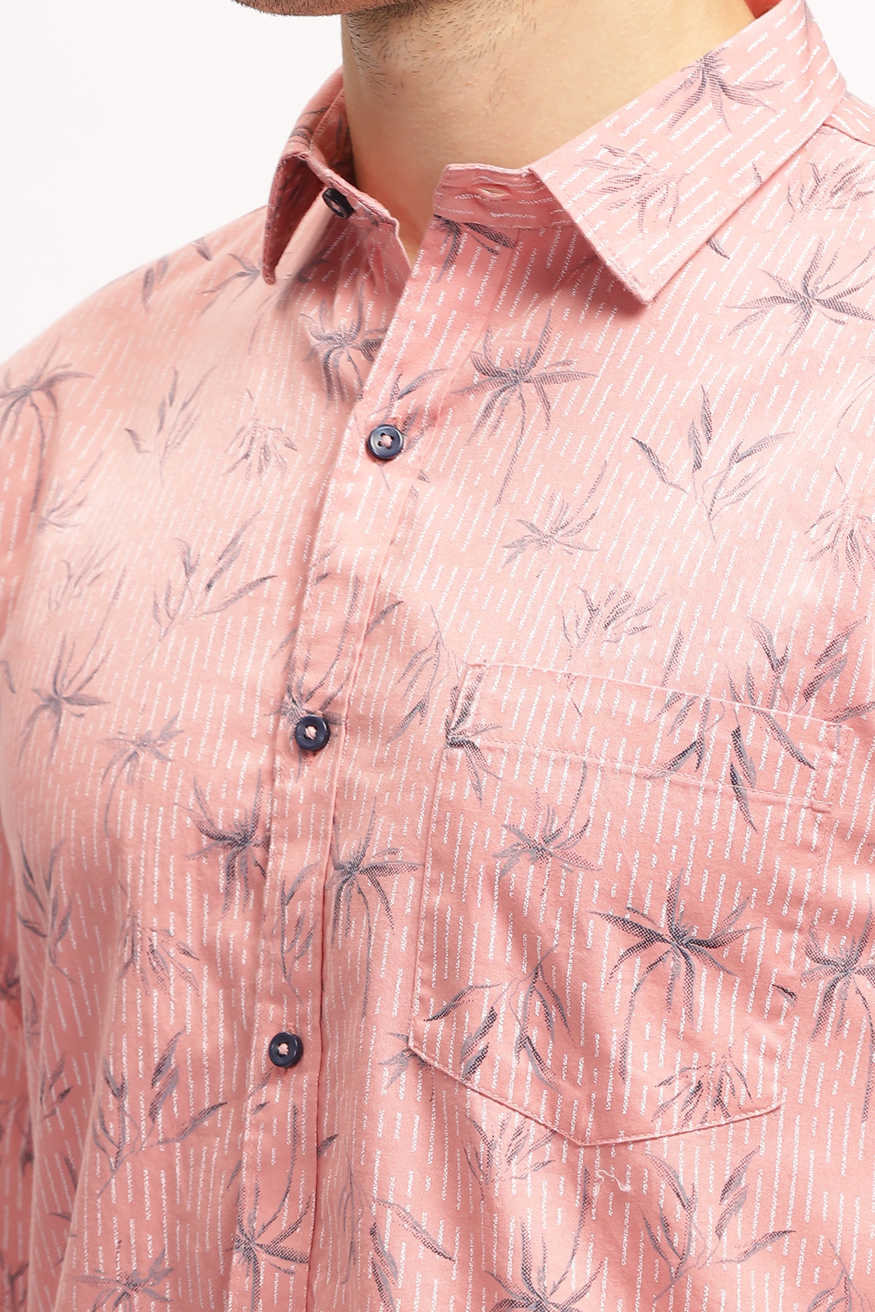 Eco Print Slate Pink Shirt