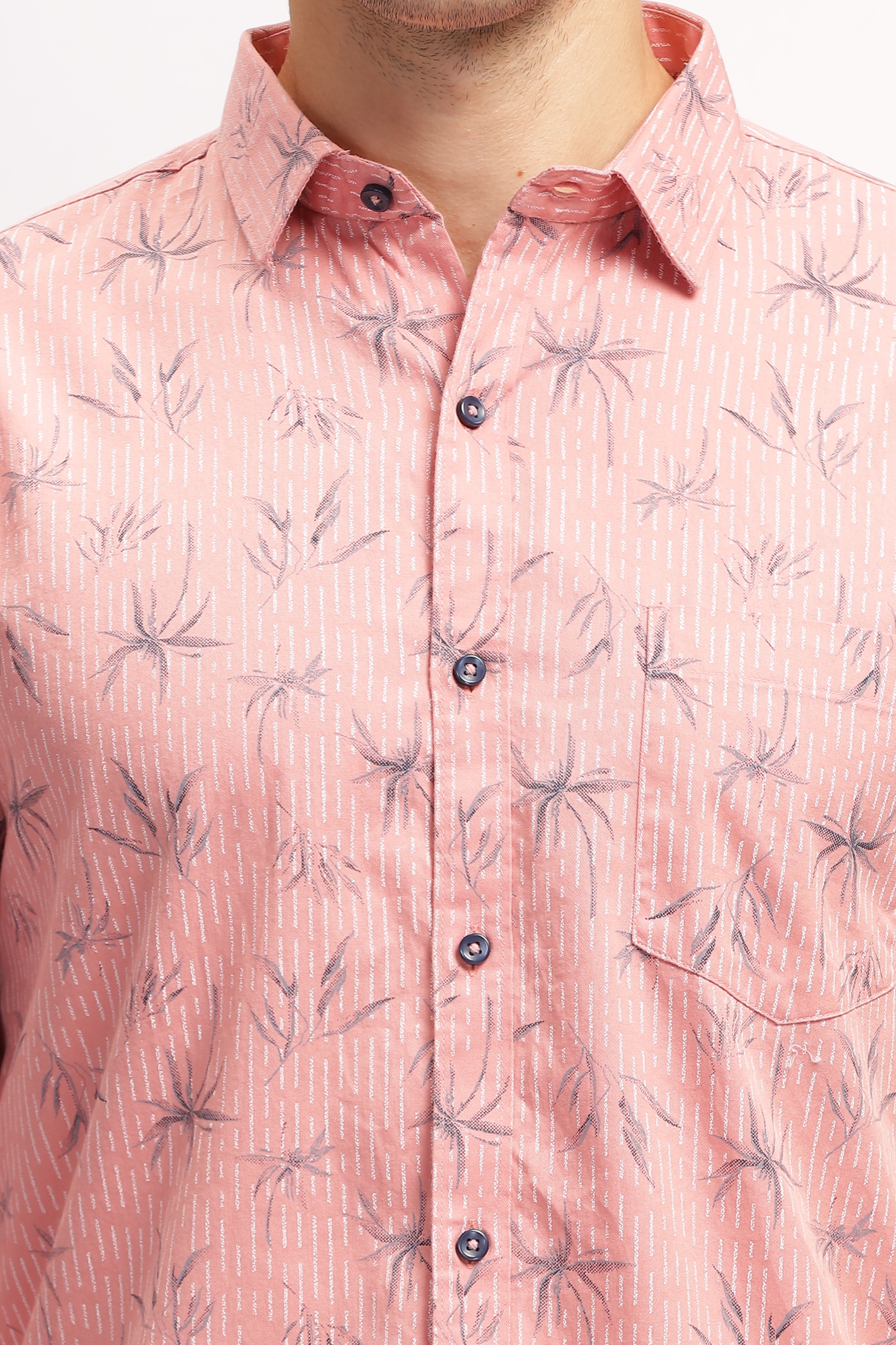 Eco Print Slate Pink Shirt