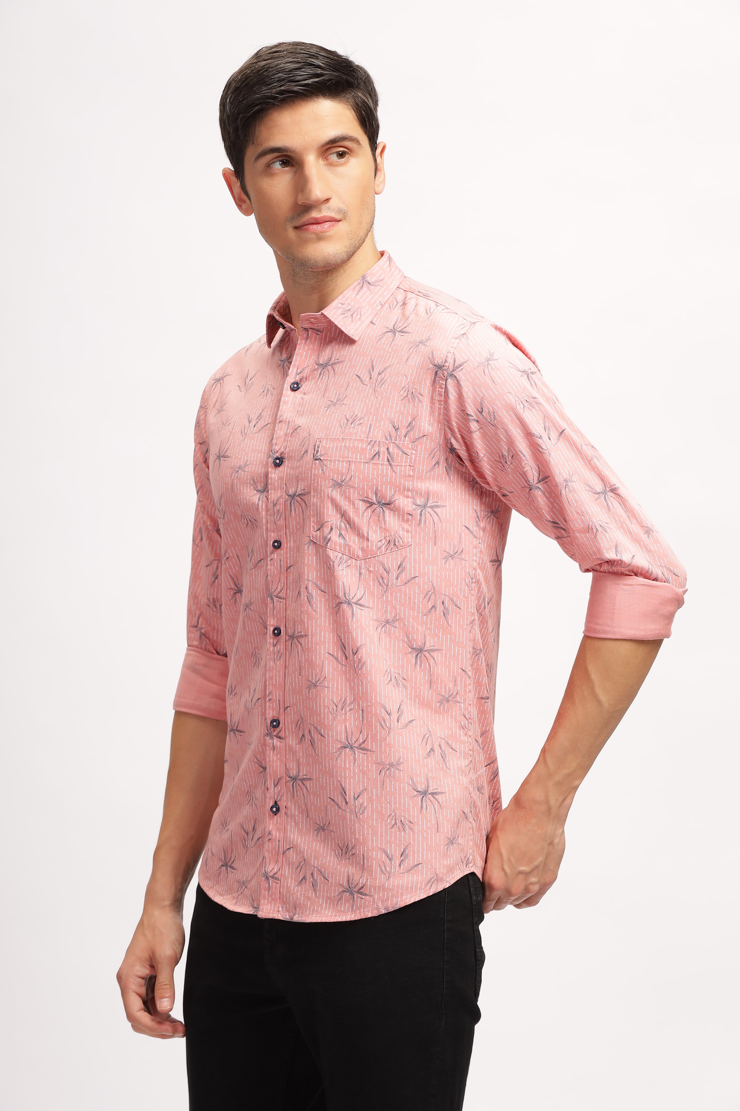 Eco Print Slate Pink Shirt