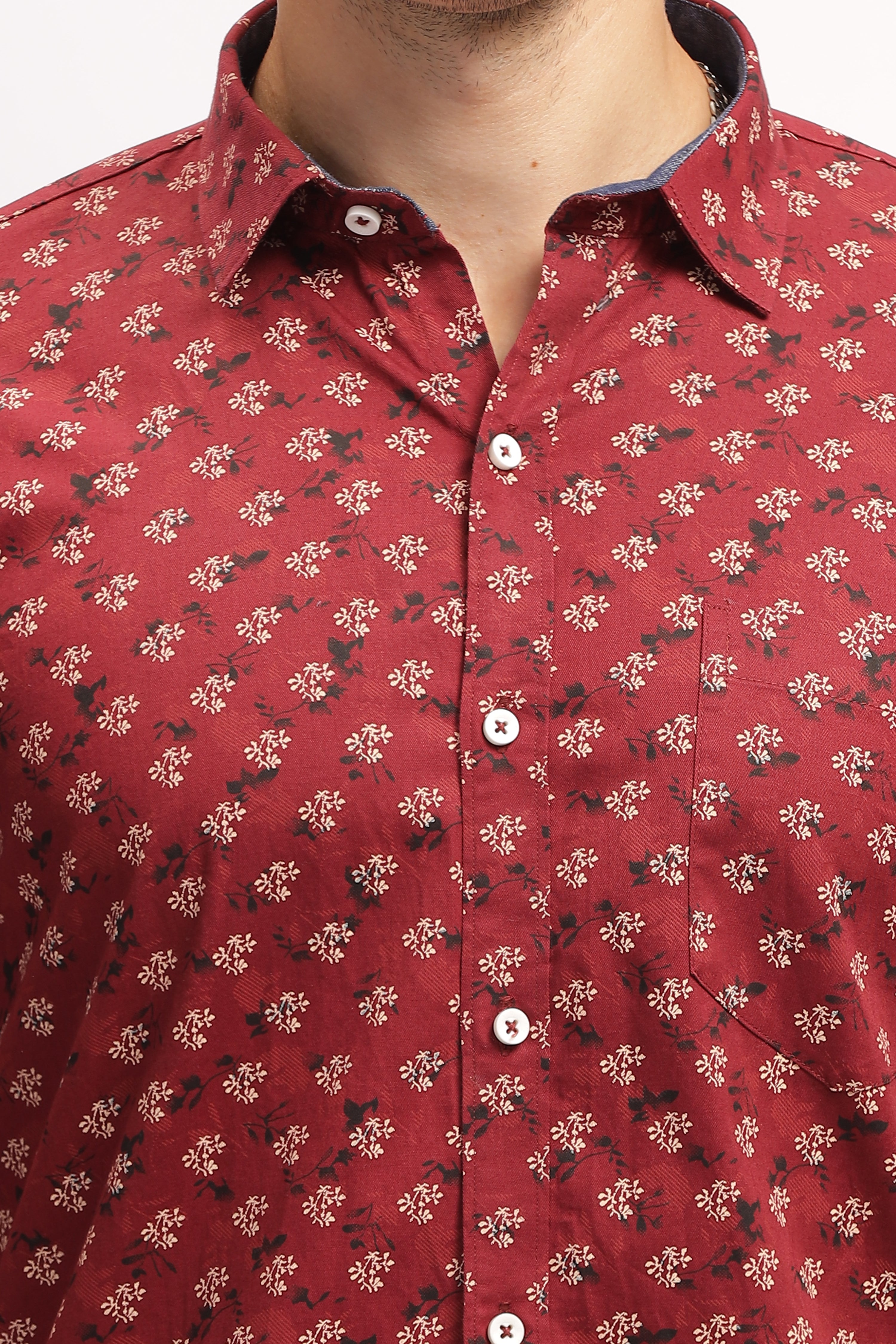 Tiny Flower Red  Shirt