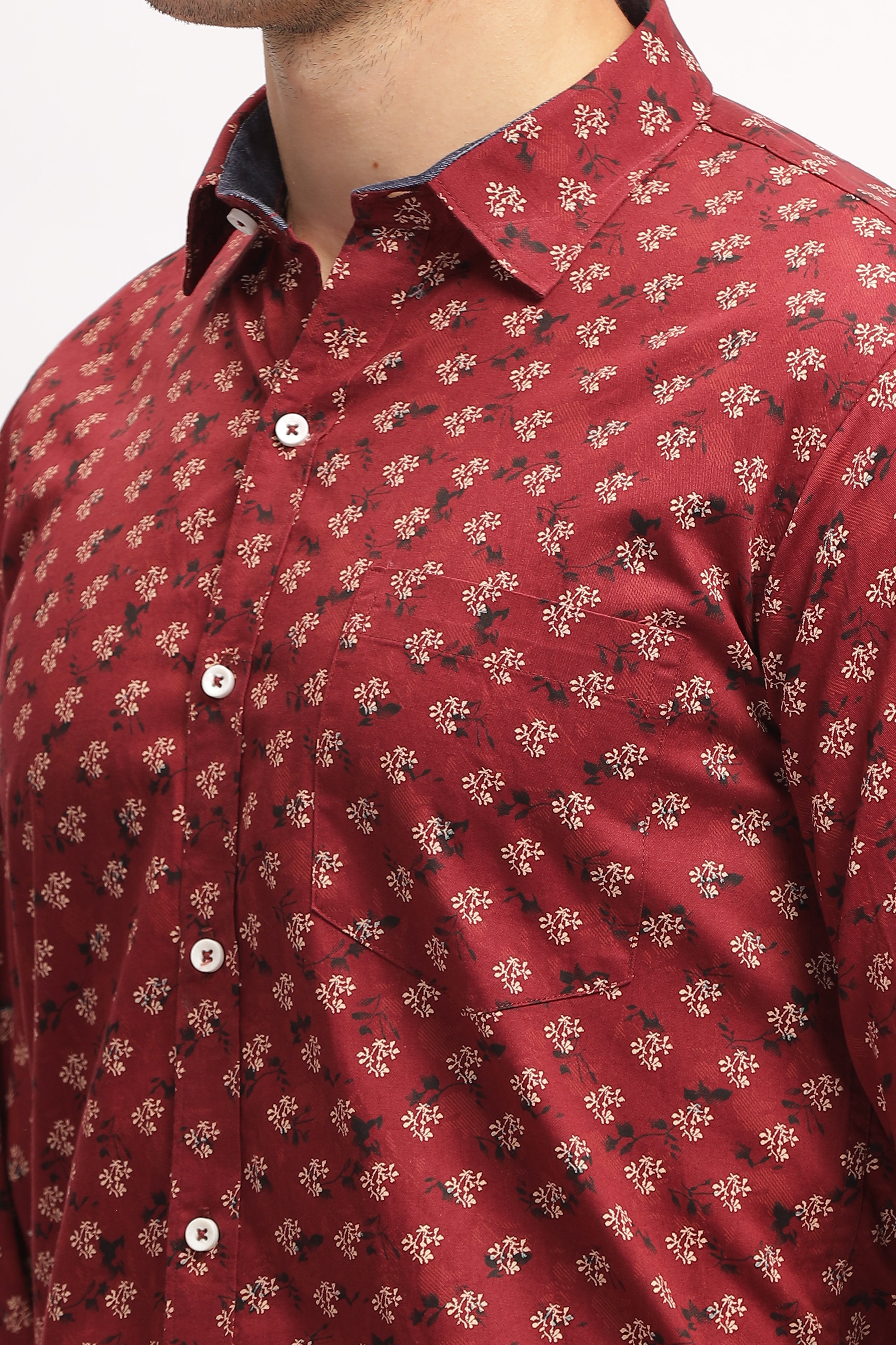 Tiny Flower Red  Shirt