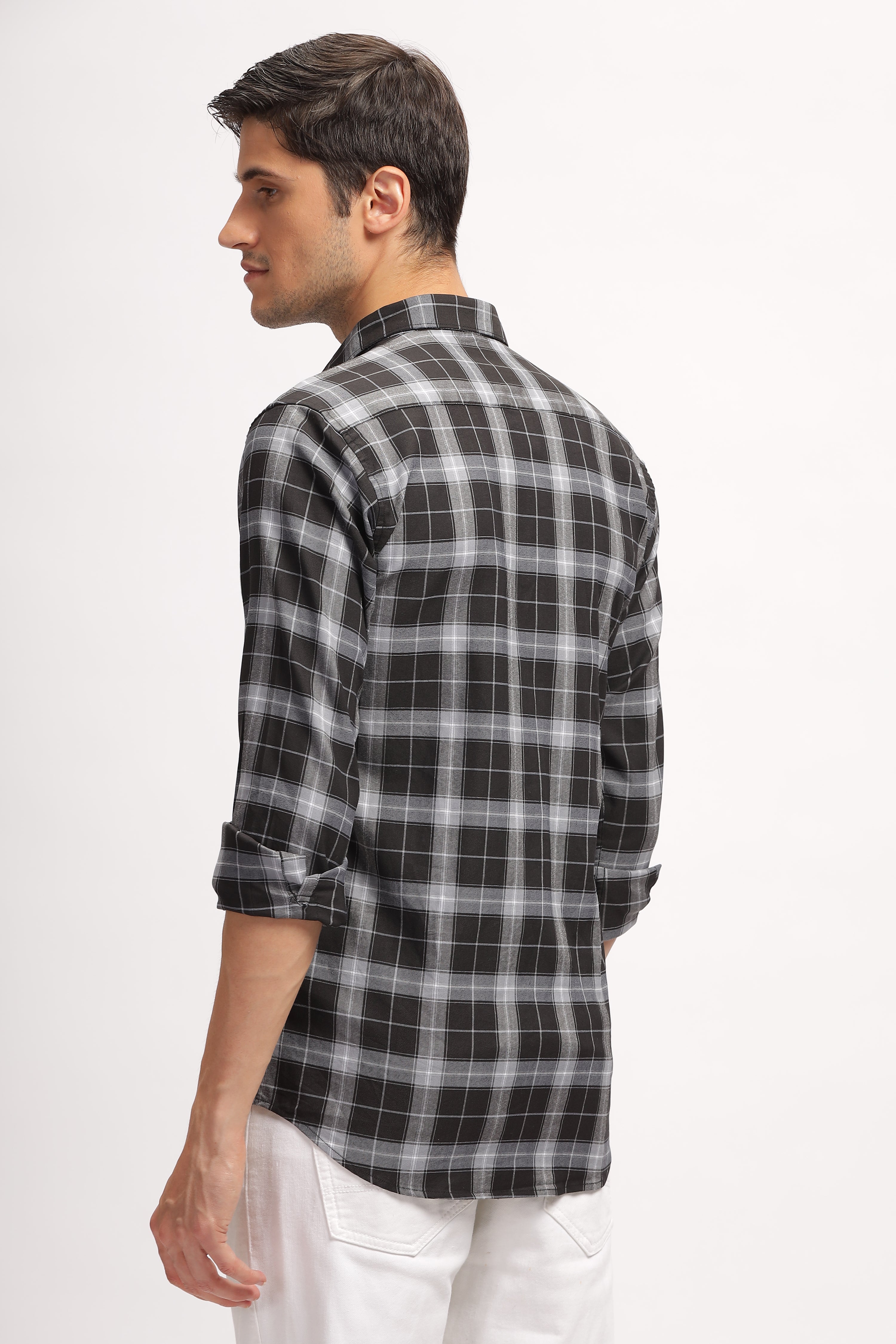 Bold Square Black Checks Shirt