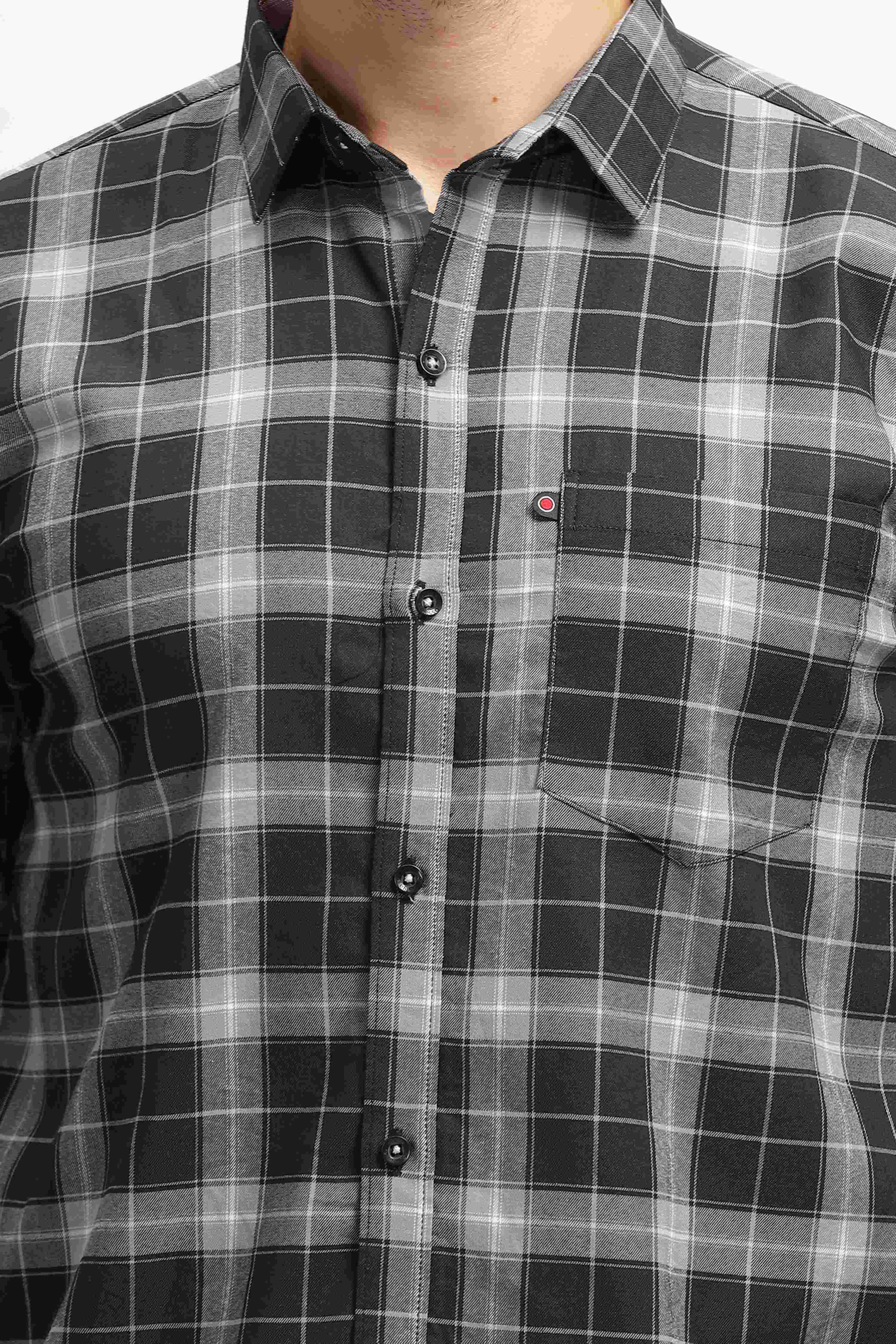 Bold Square Black Checks Shirt