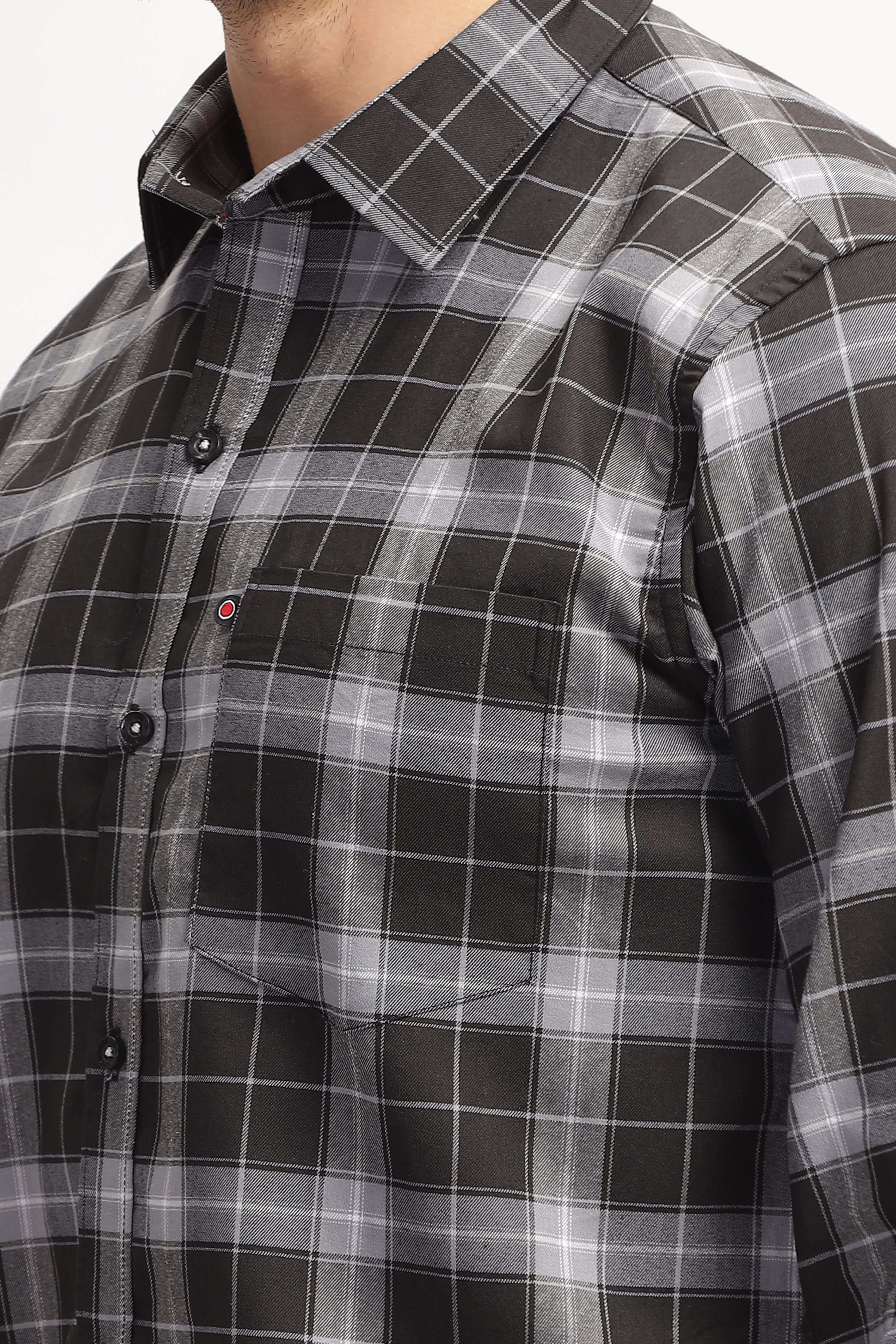 Bold Square Black Checks Shirt