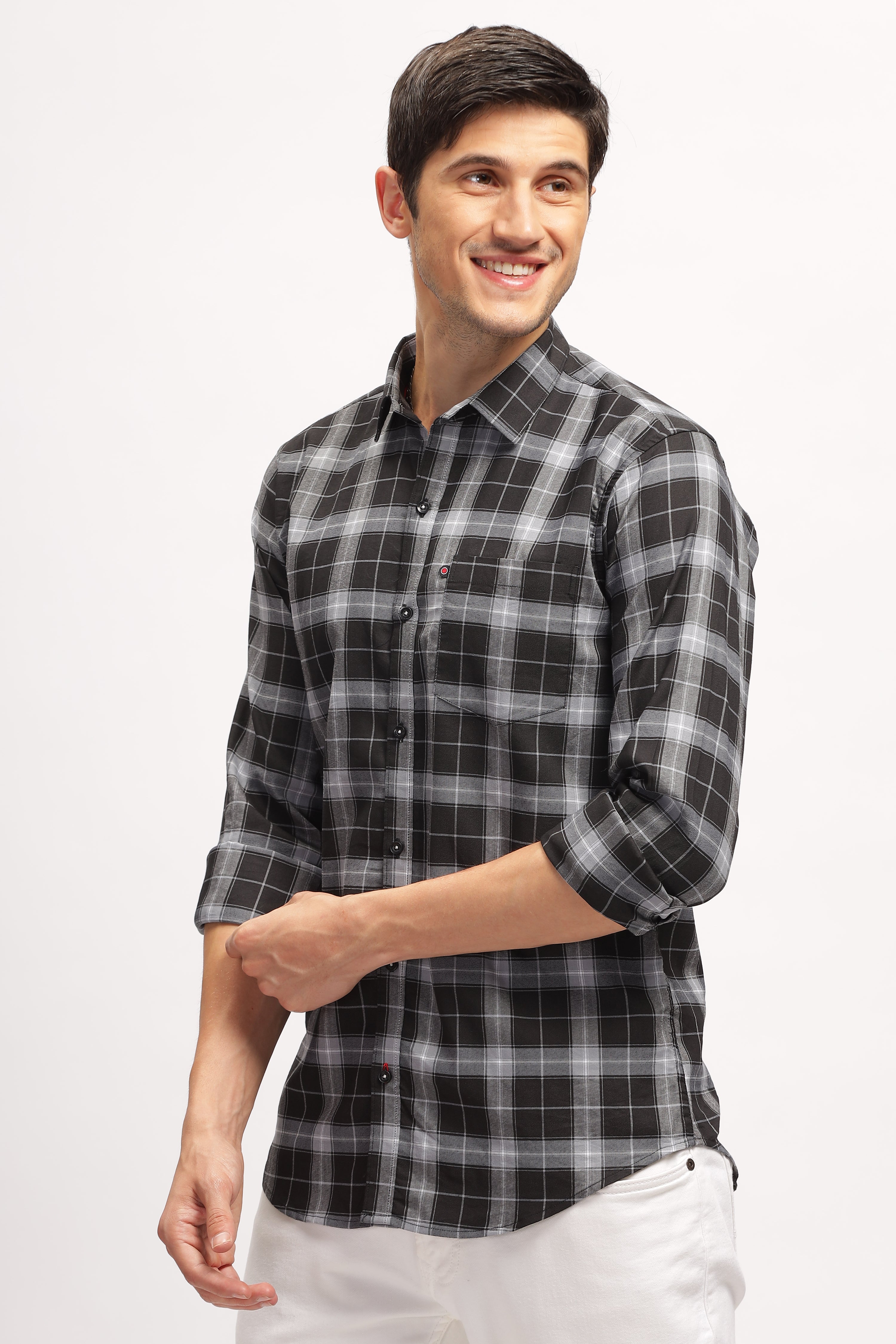 Bold Square Black Checks Shirt