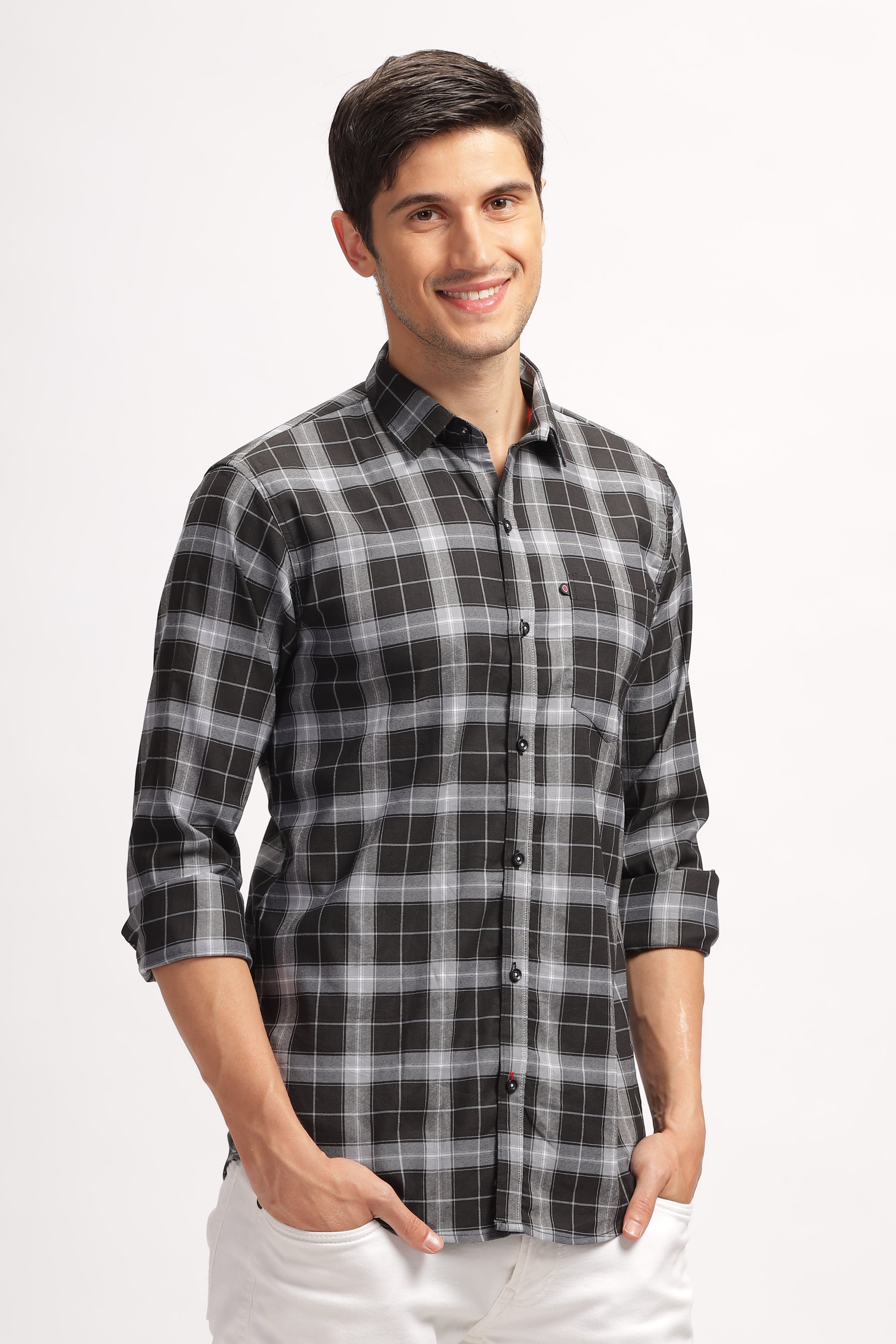 Bold Square Black Checks Shirt