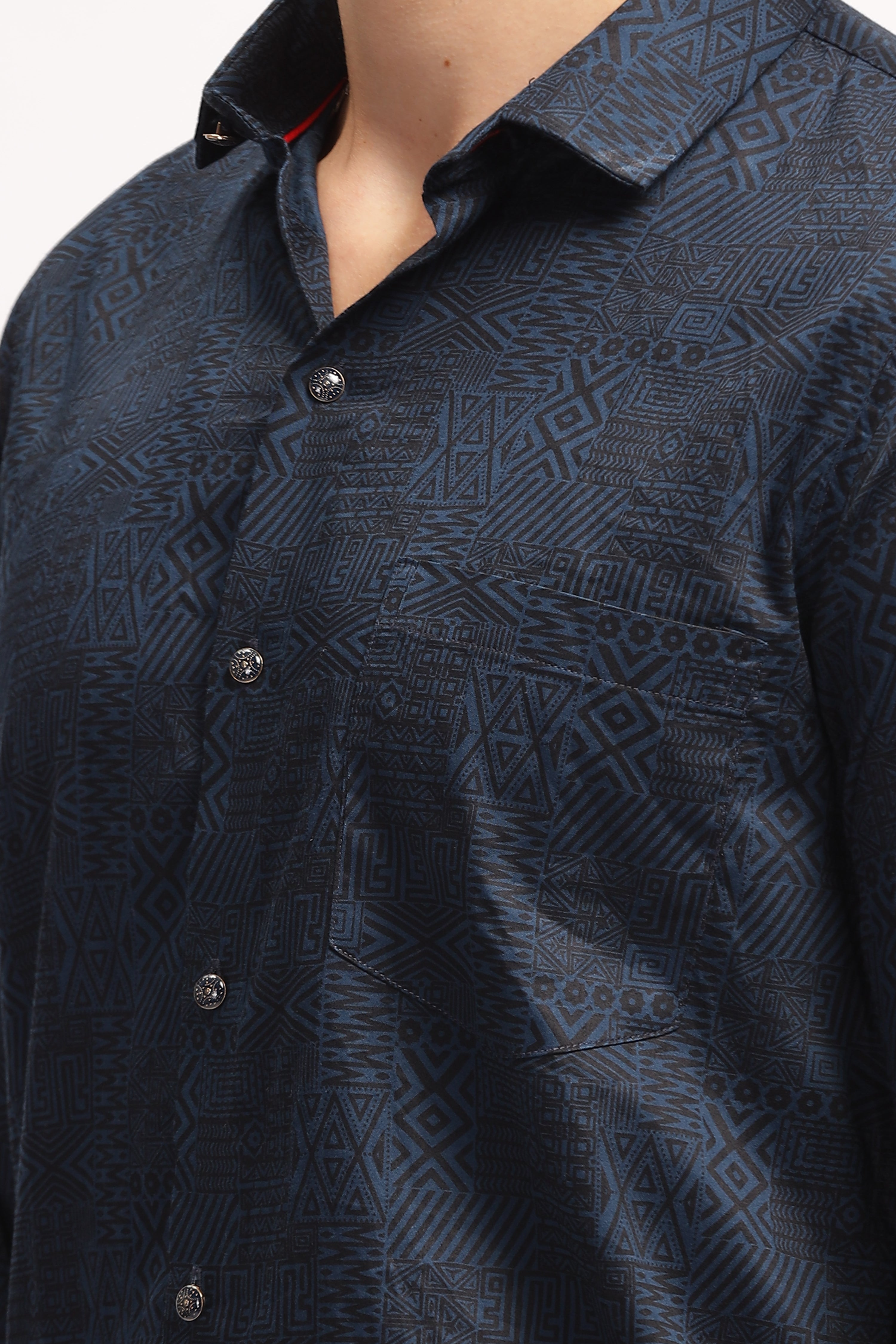 Artiful Navy Blue Corduroy Shirt