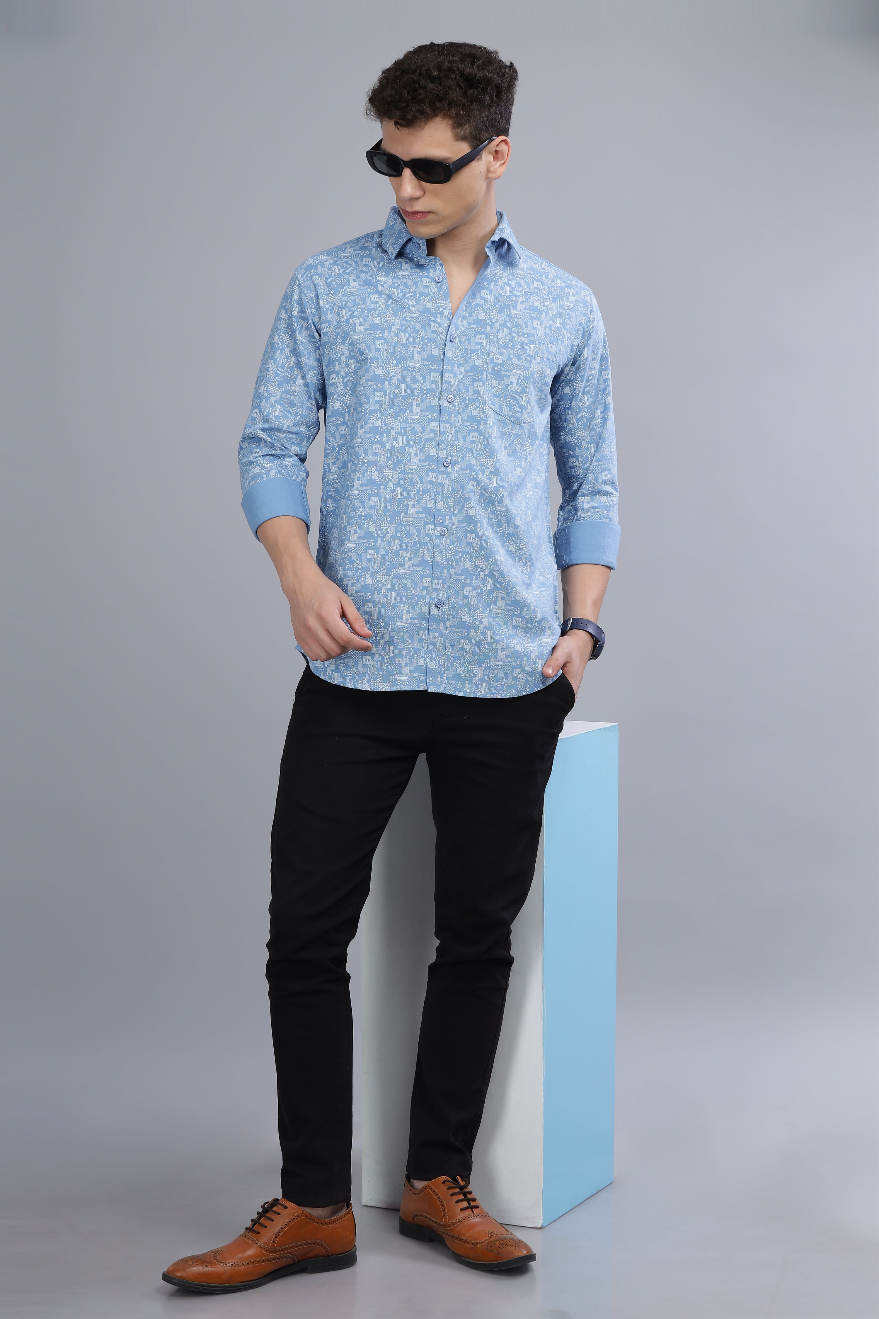 Poetry Paisley Blue Shirt