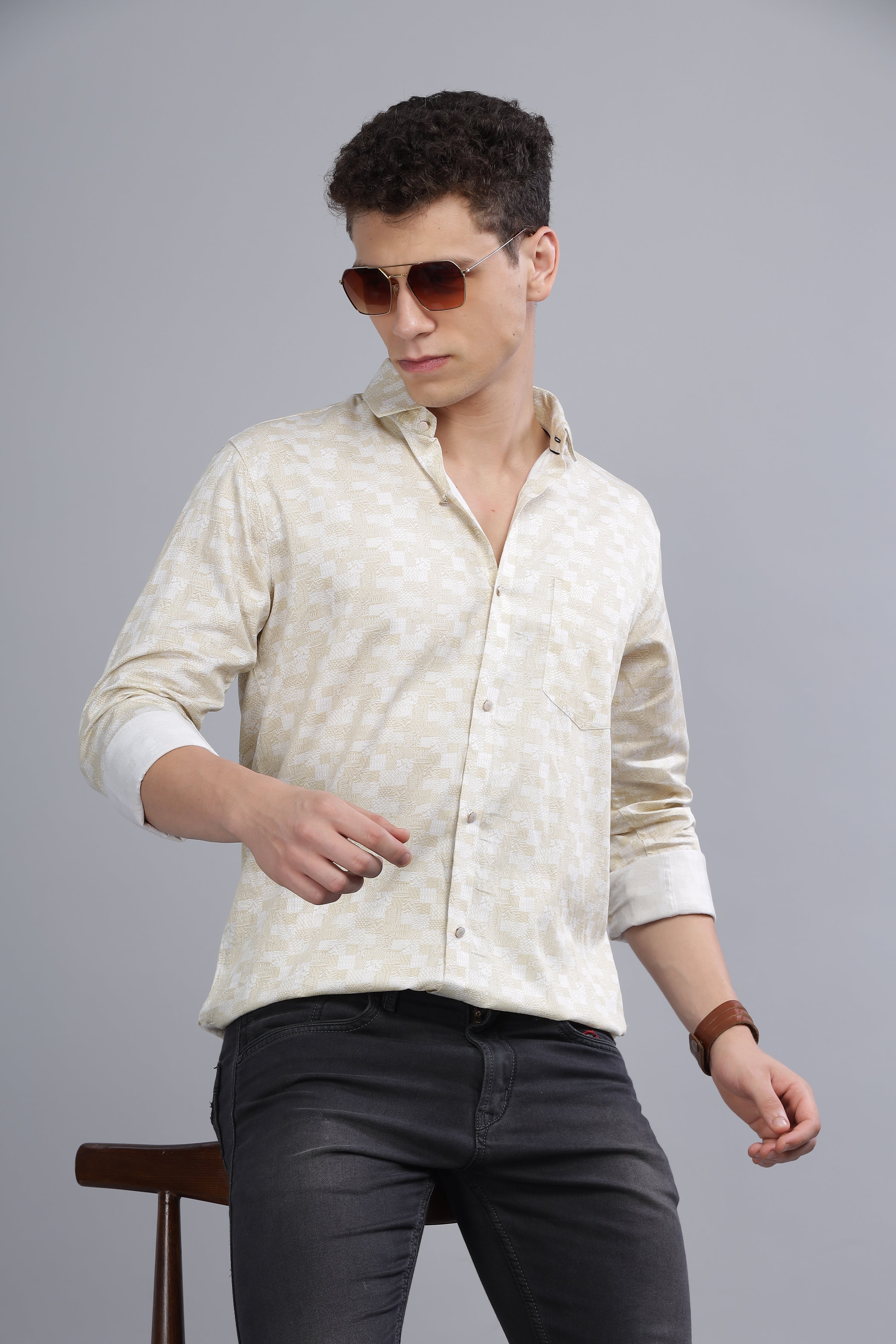 Gens Beige Shirt