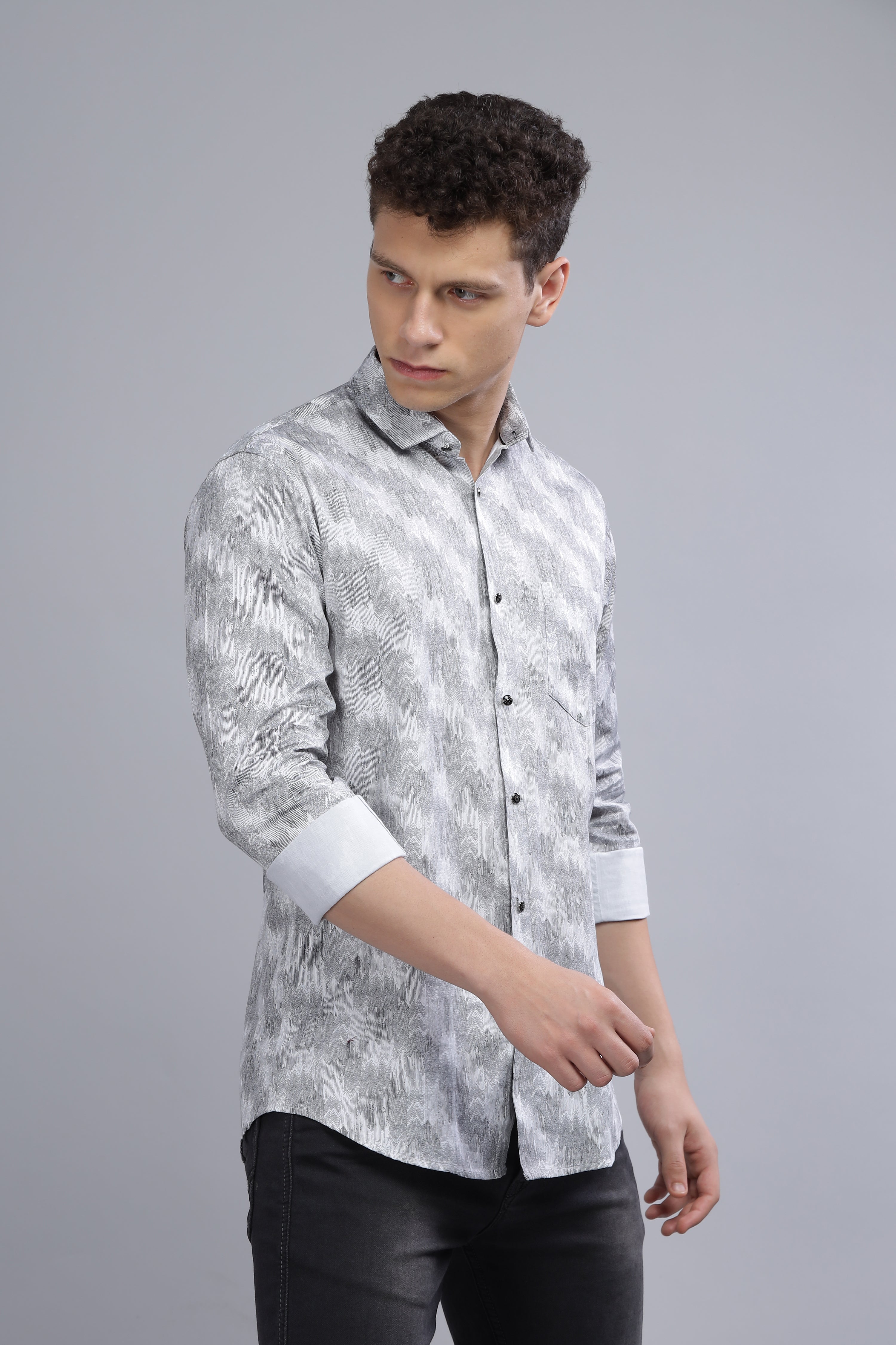 Graphic grey printed Shirt