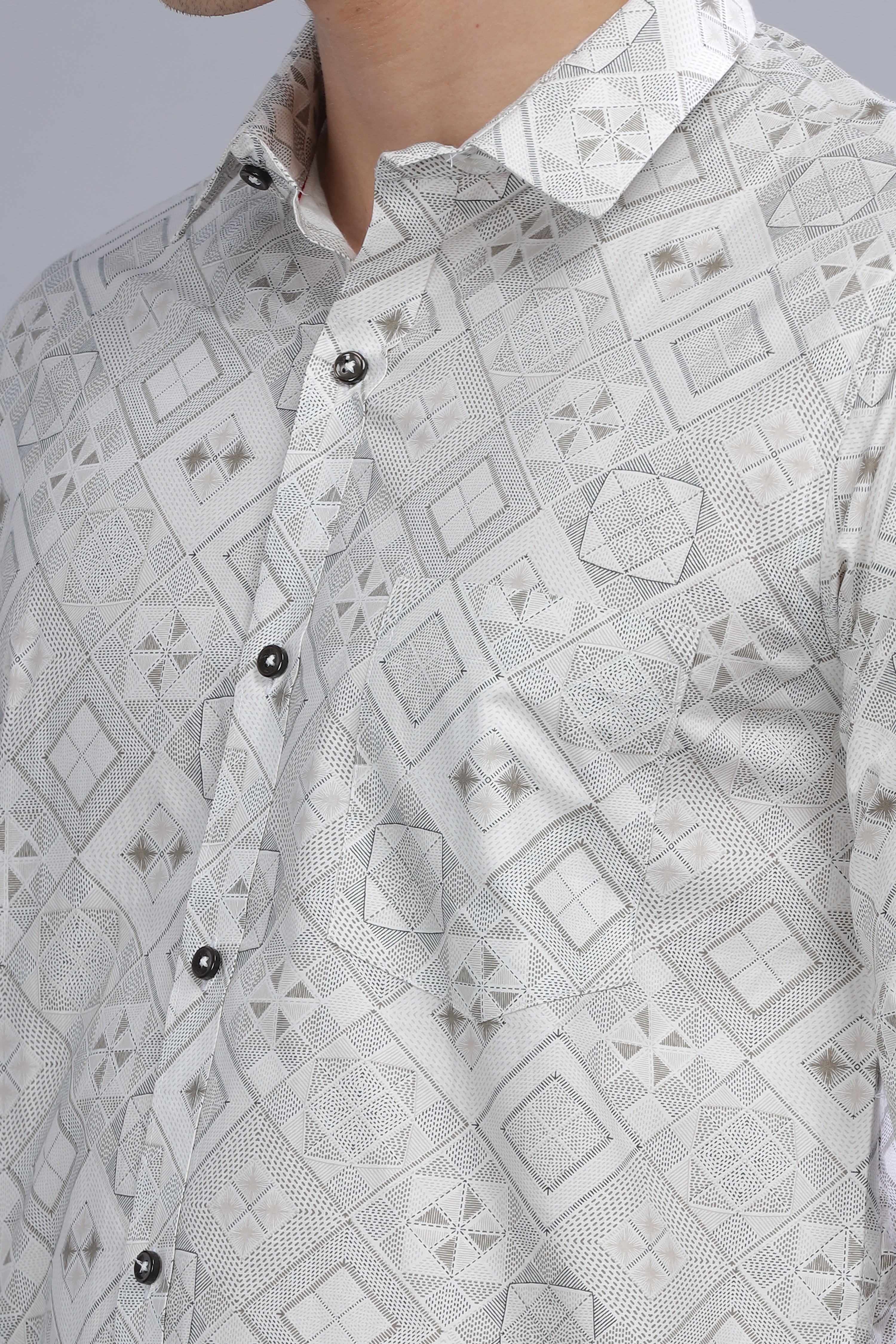 HERITAGE PAISLEY WHITE SHIRT