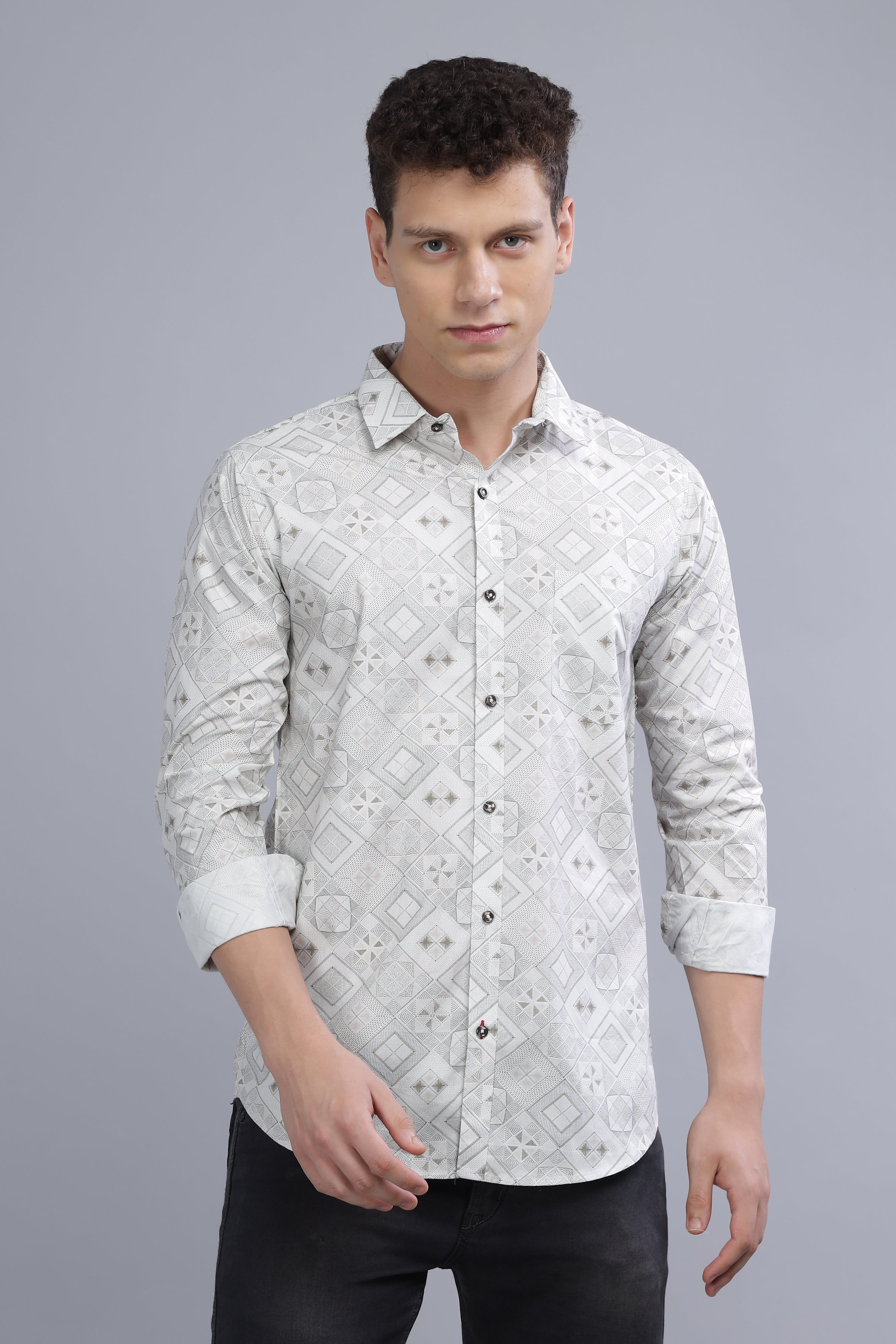 HERITAGE PAISLEY WHITE SHIRT