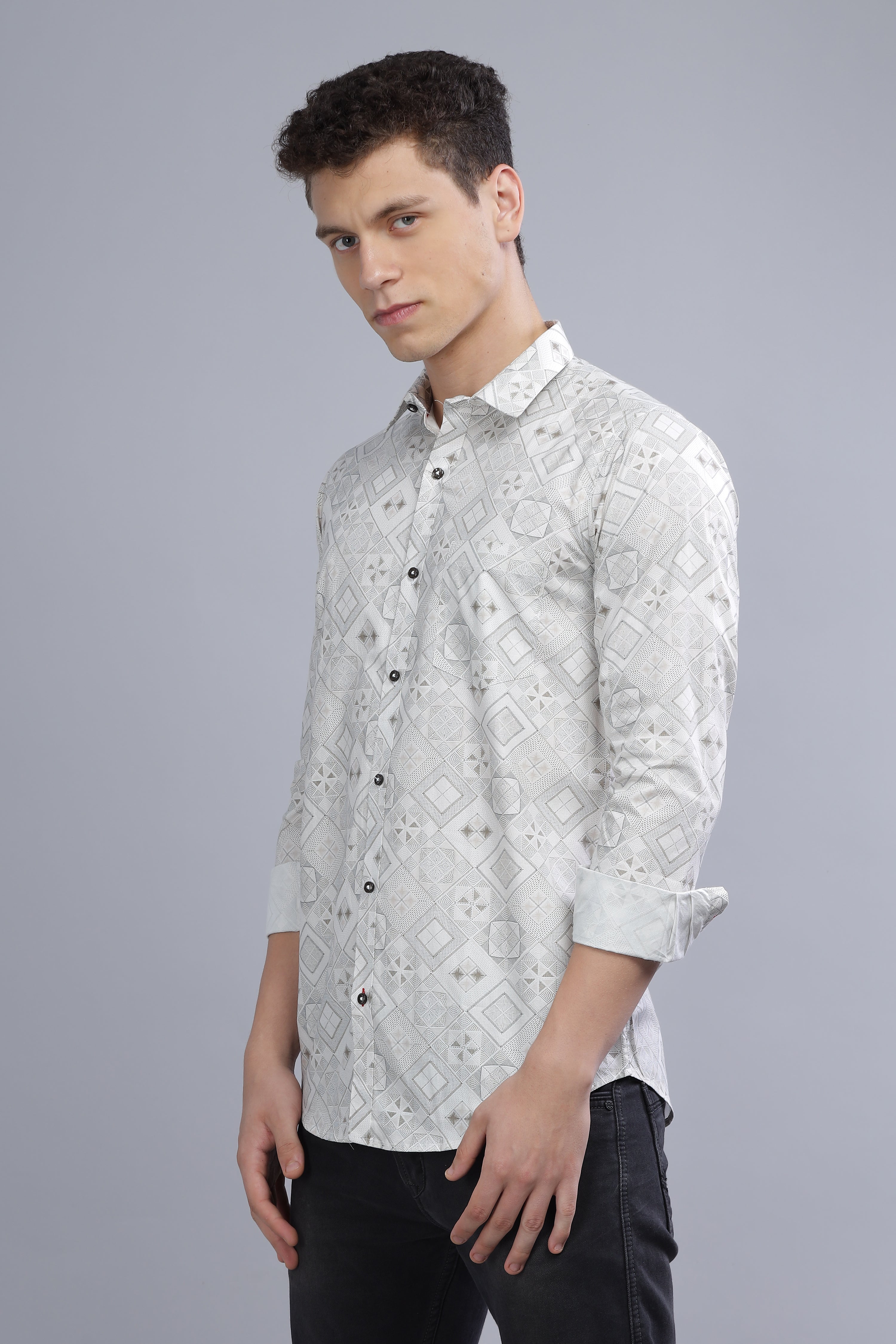 HERITAGE PAISLEY WHITE SHIRT