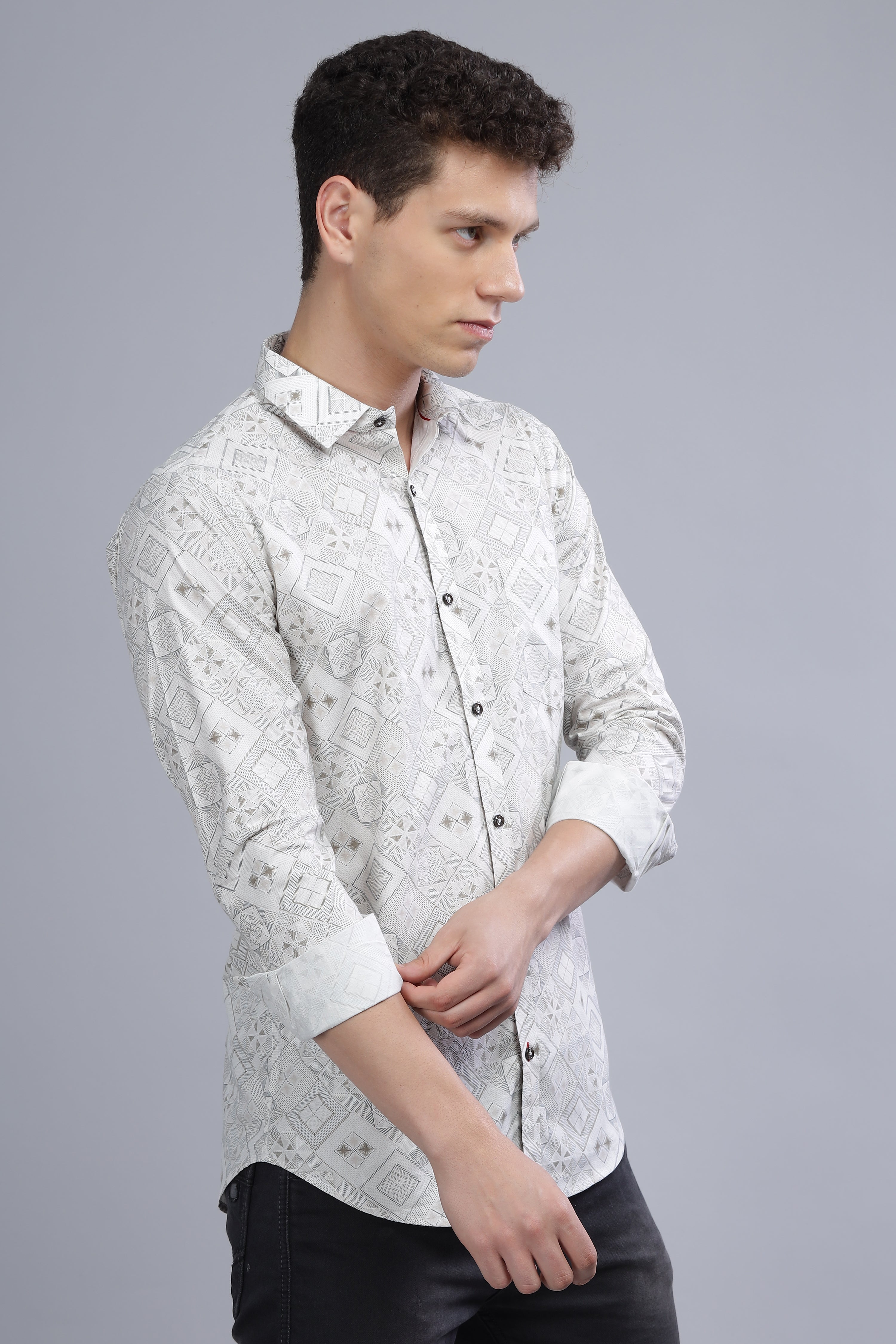 HERITAGE PAISLEY WHITE SHIRT