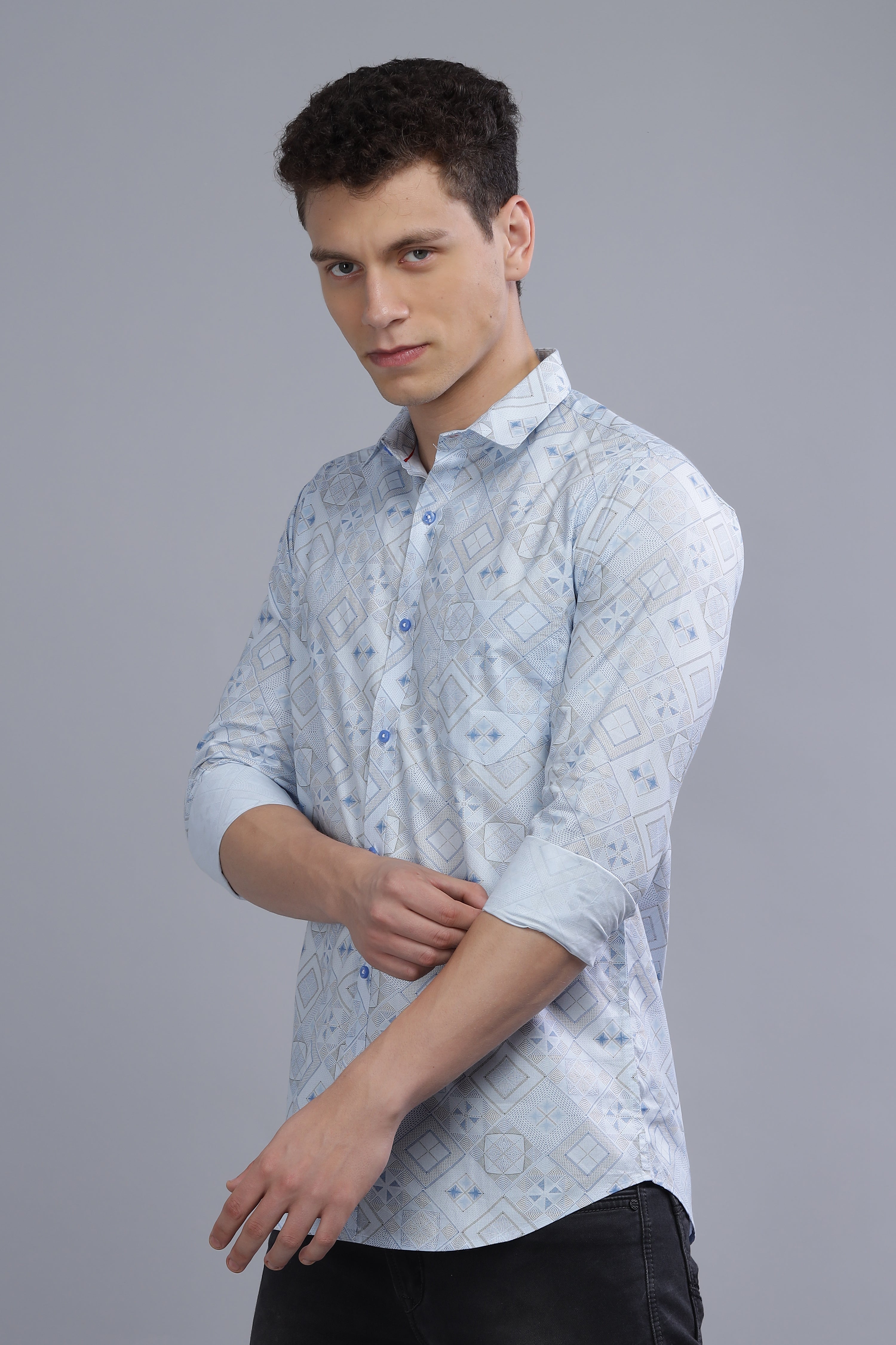 HERITAGE PAISLEY BLUE SHIRT