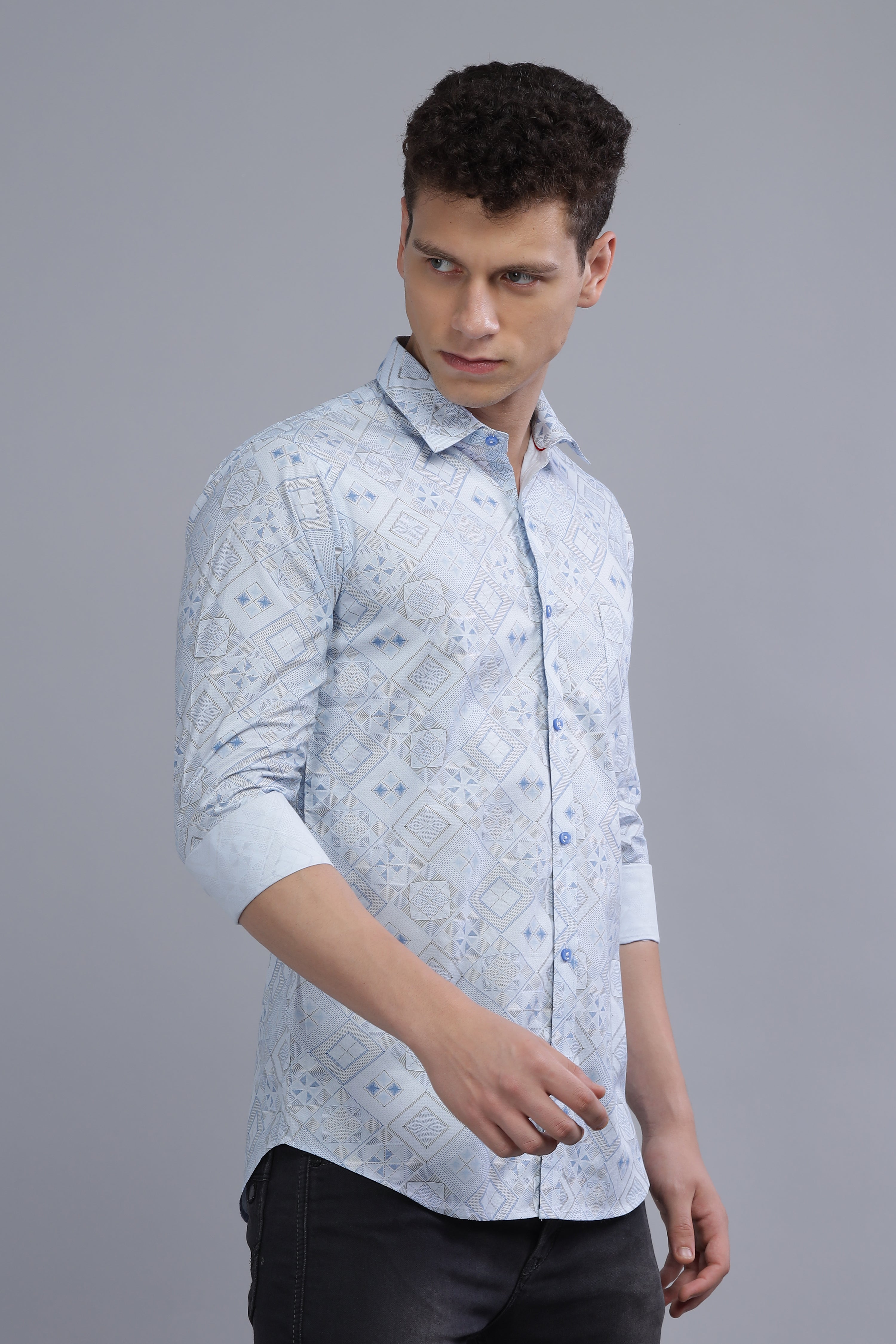 HERITAGE PAISLEY BLUE SHIRT