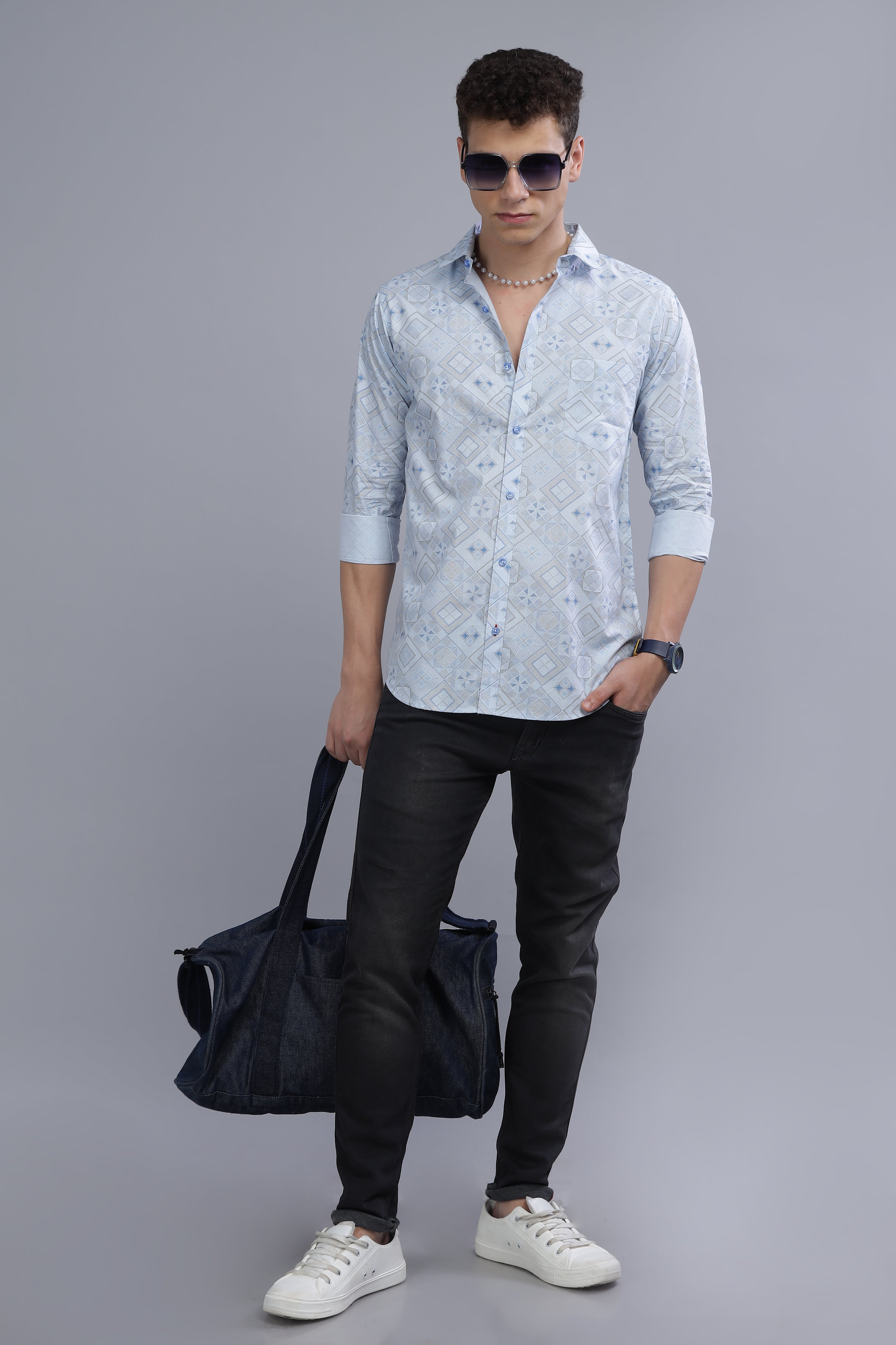 HERITAGE PAISLEY BLUE SHIRT