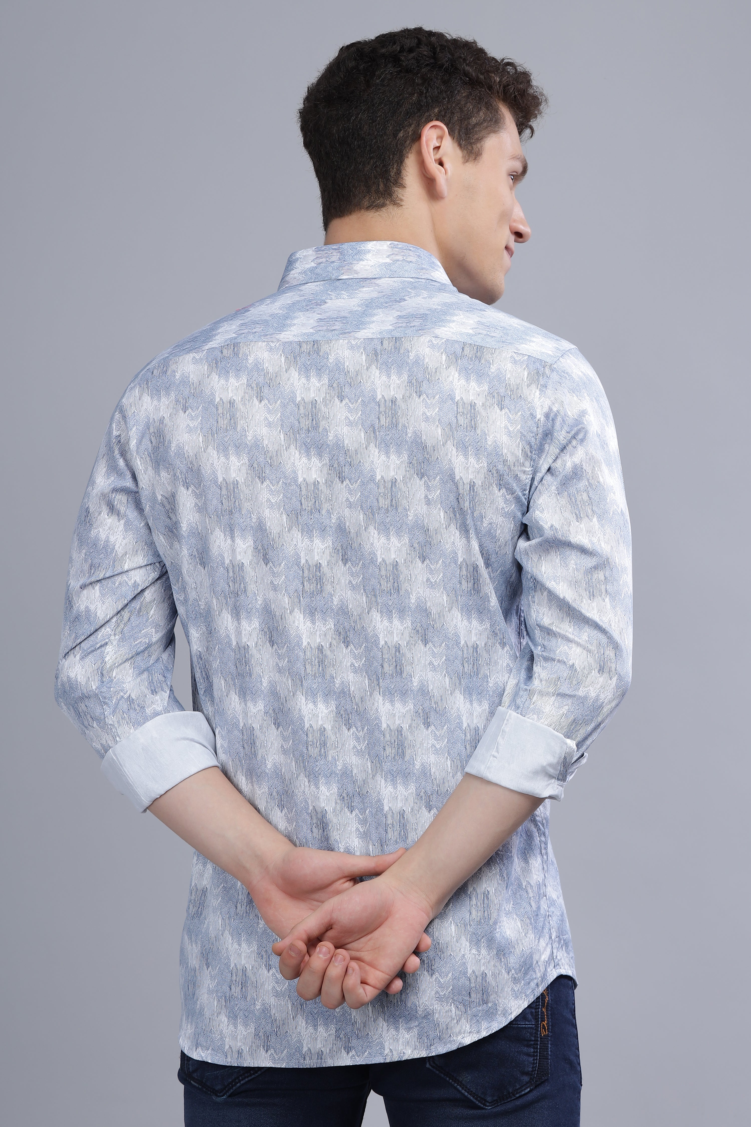 Graphic Blue printed Shirt