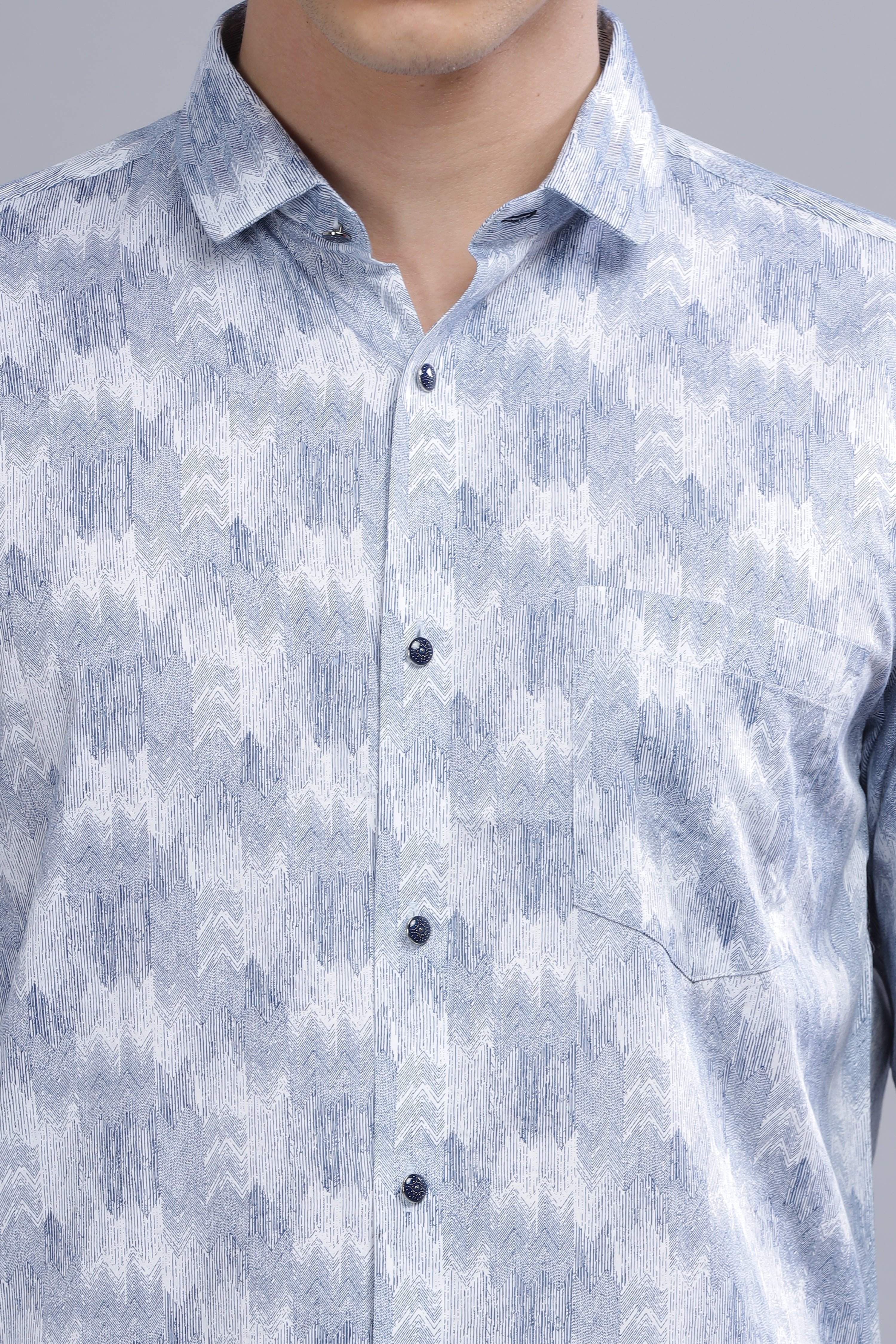 Graphic Blue printed Shirt