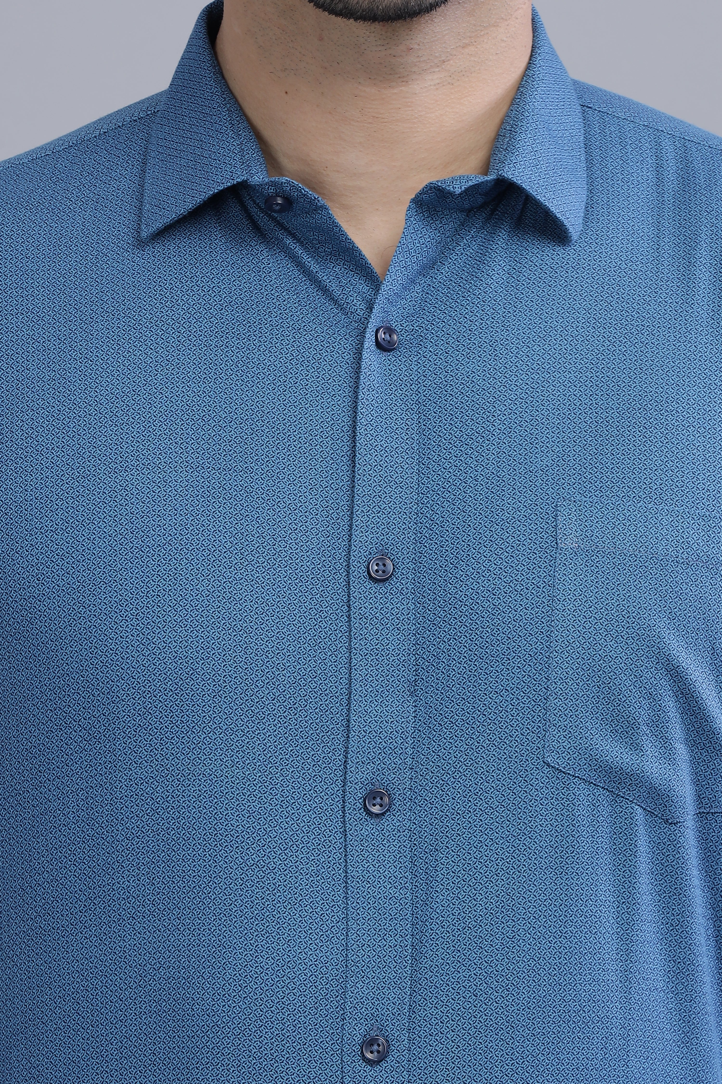 Pixels Blue Shirt