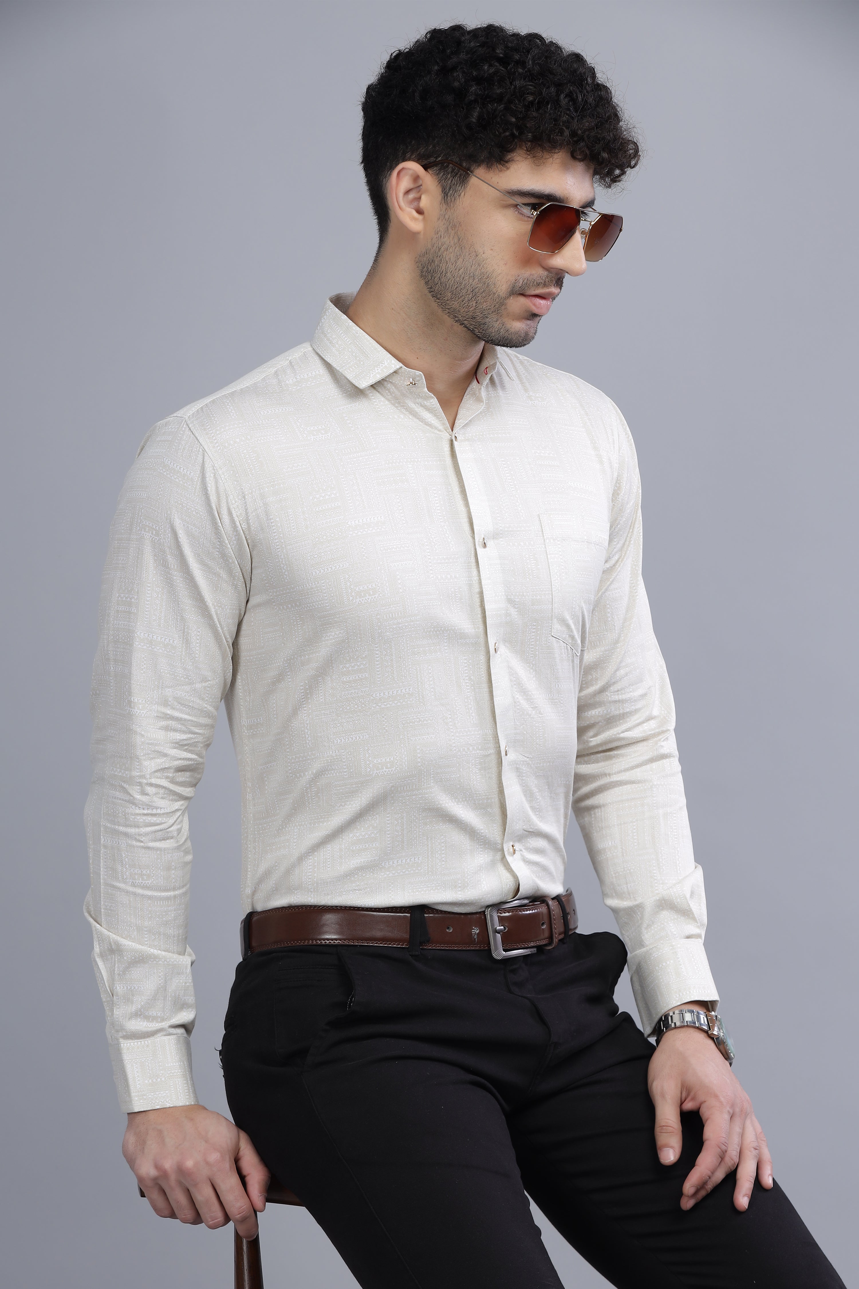 Dynamic Art White Shirt